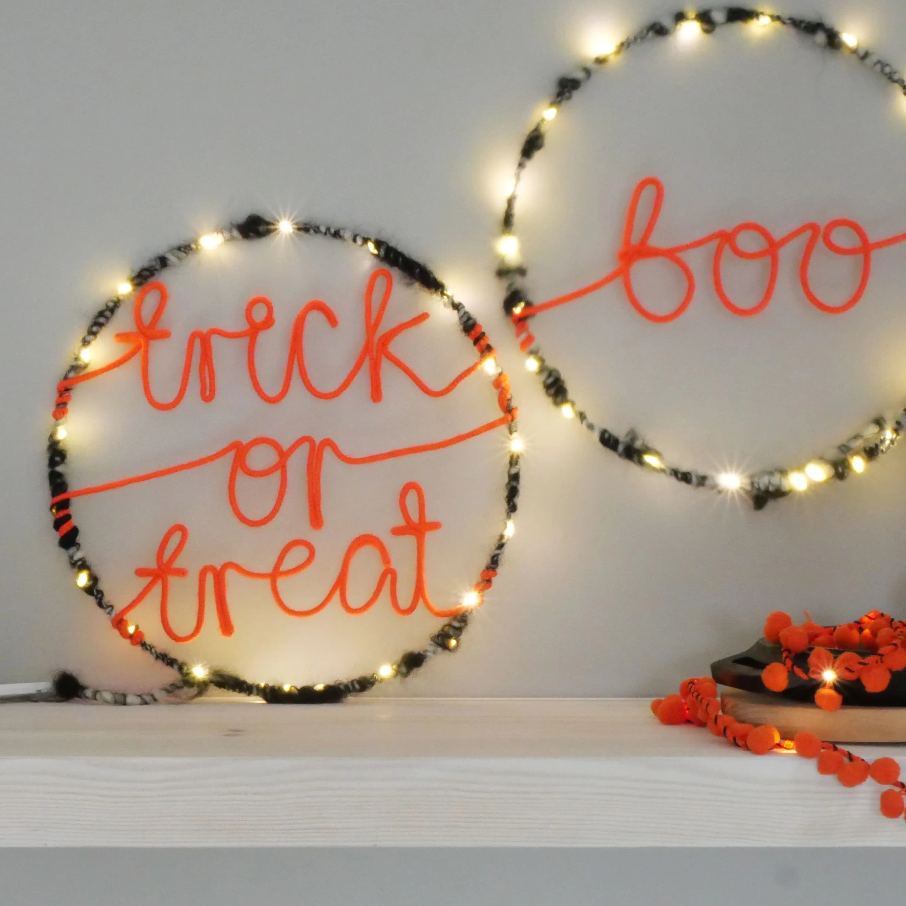 Trick or Treat Halloween Sign | Light Up Halloween Wall Decor - image 5