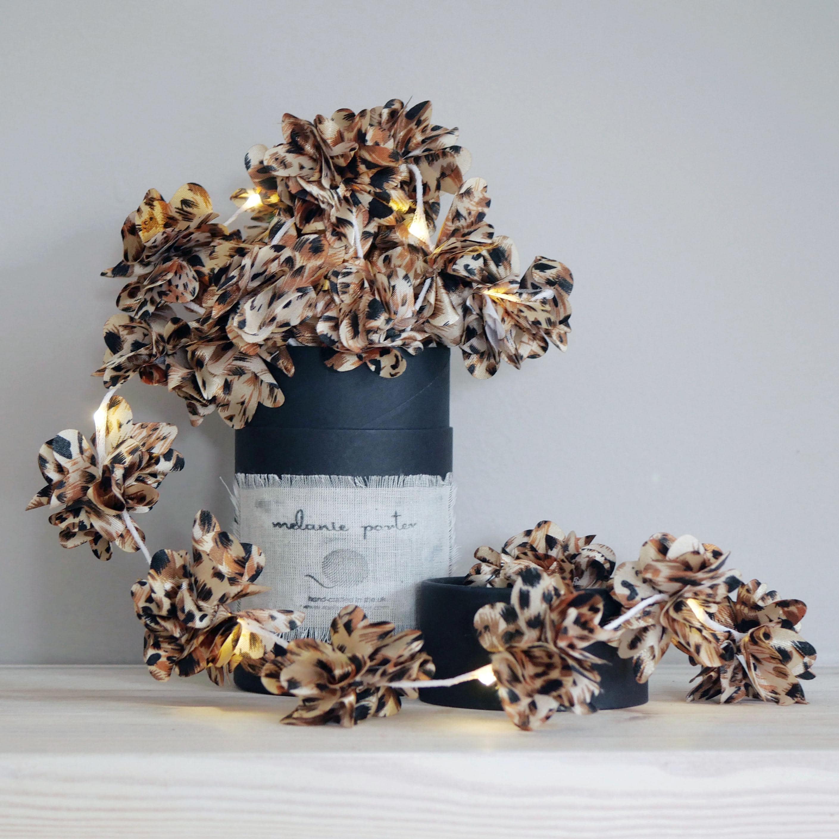 Leopard Print Flower Fairy Lights | Wedding Decorations | Petal String Lights - image 2