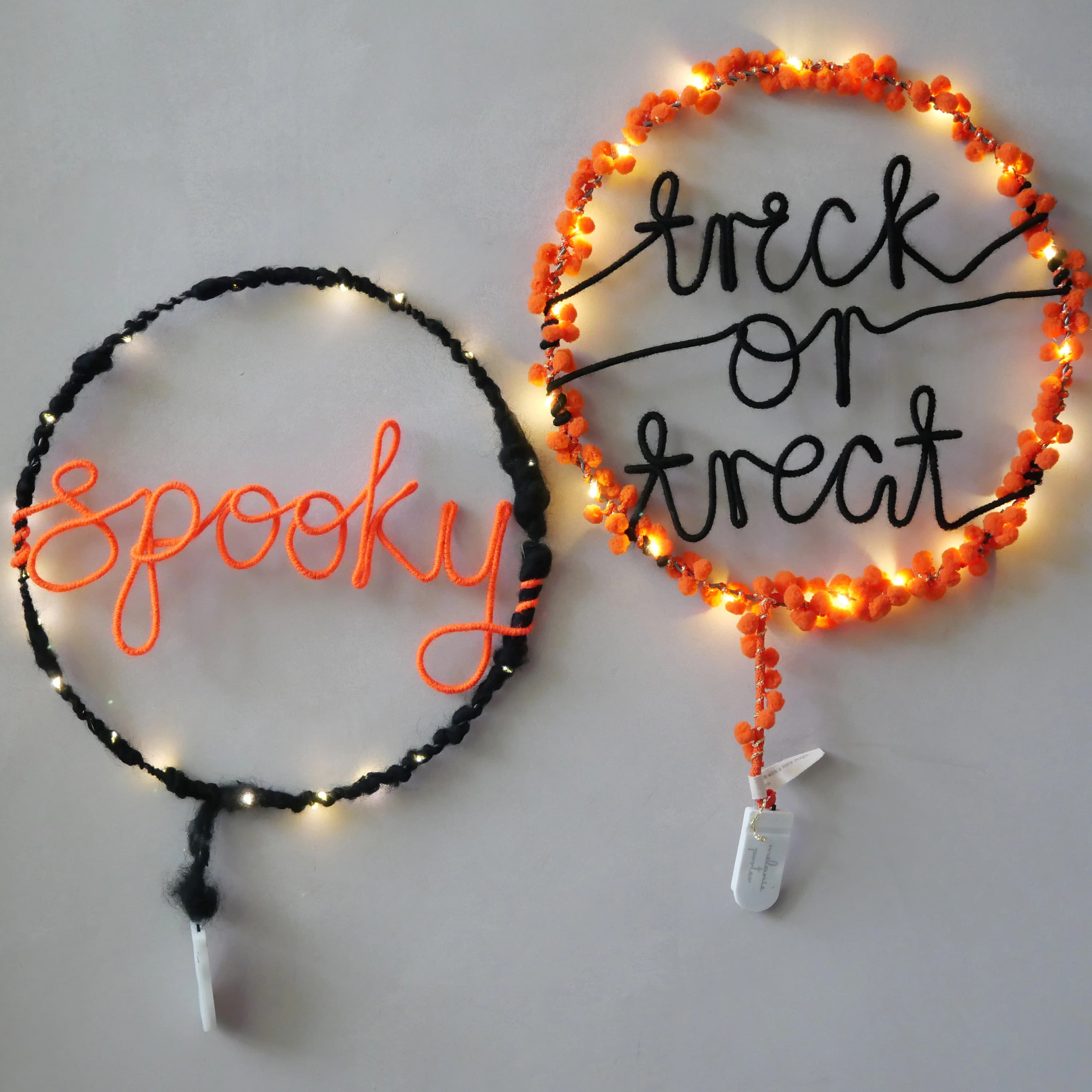 Trick or Treat Halloween Sign | Light Up Halloween Wall Decor - image 4