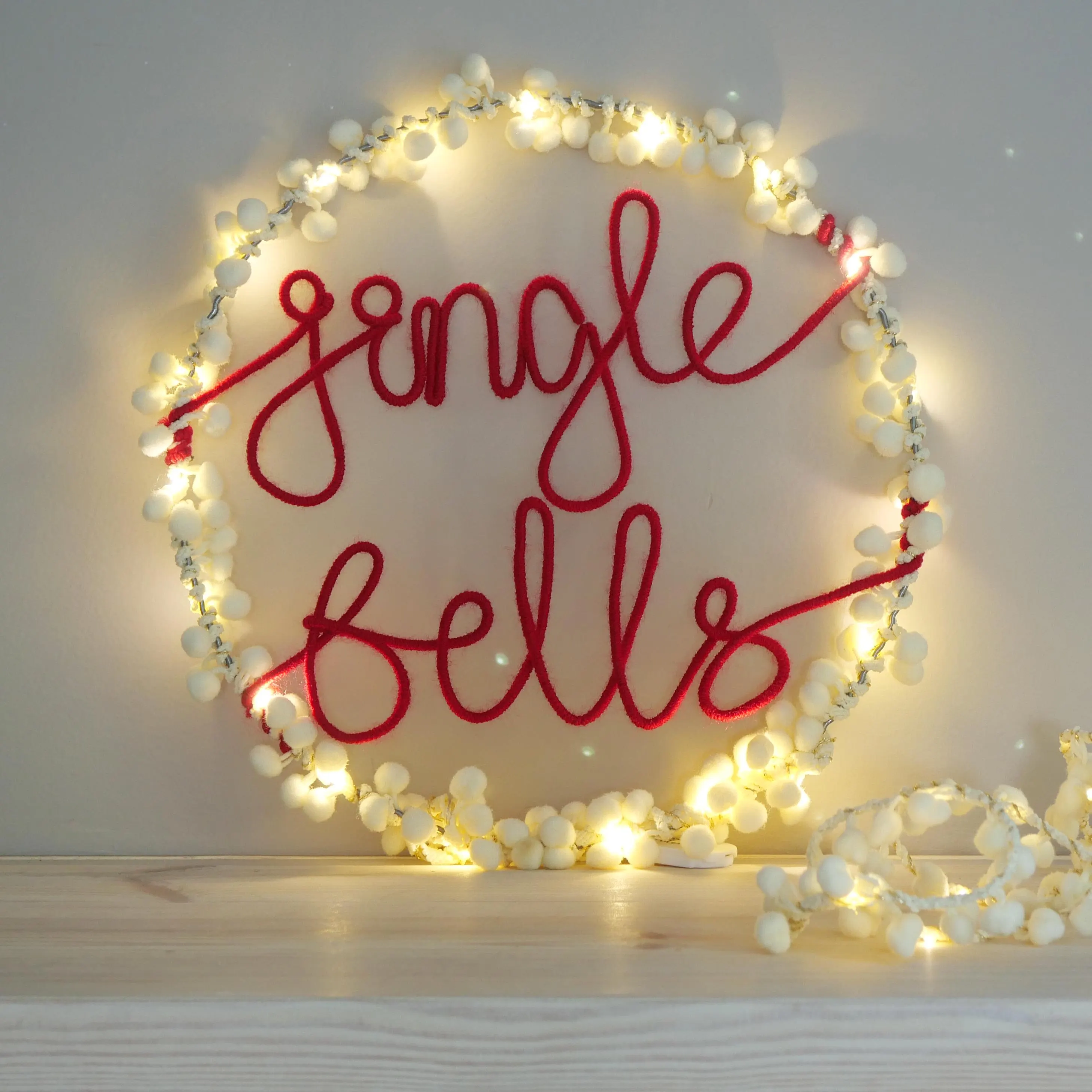 Jingle Bells Christmas Wreath: Handmade Holiday Door Decor - image 4
