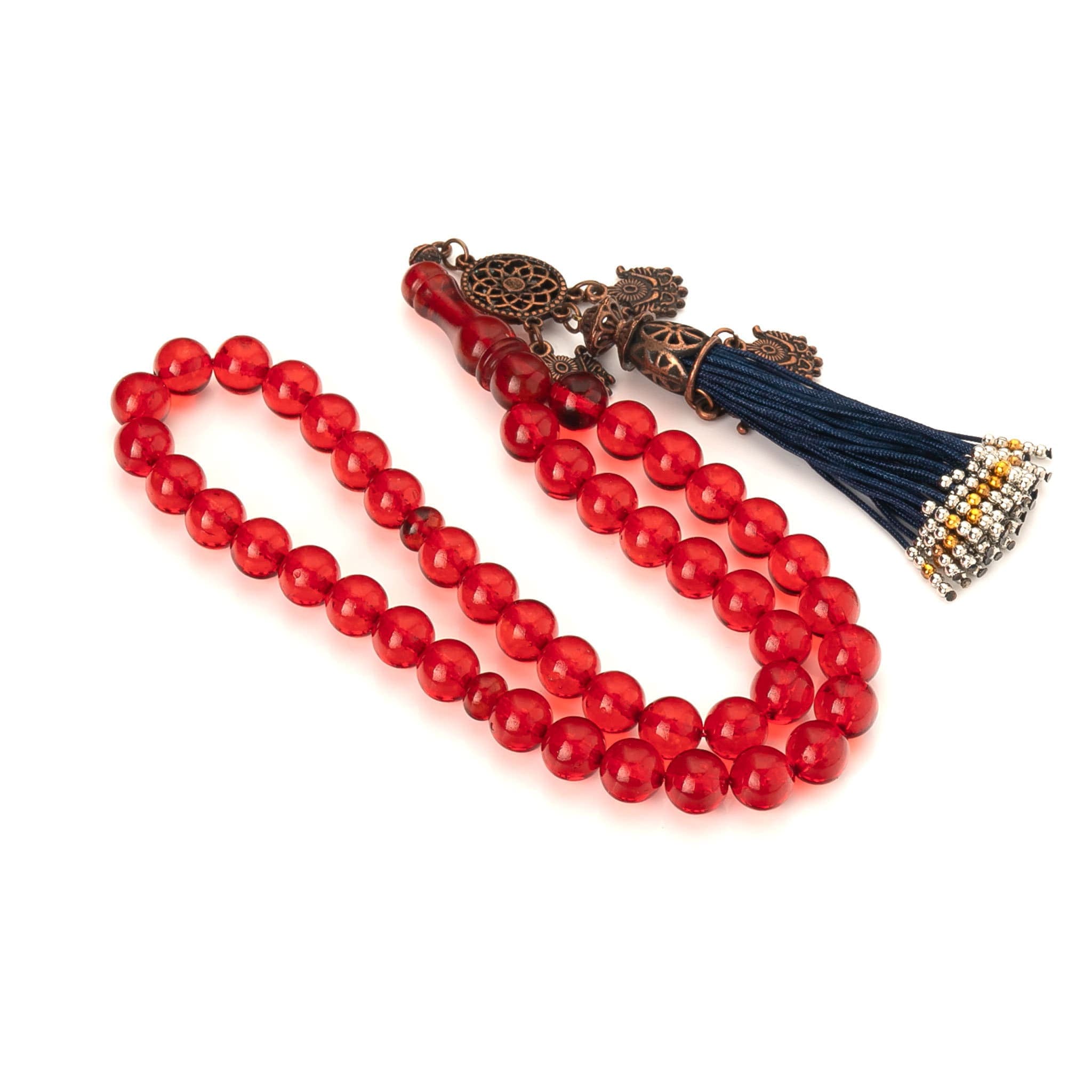 Amber Tasbih|45 Islamic Prayer Beads,34g|Misbaha|Tesbih|Sibha|Damla Kehribar|مسبحة عنبر| - image 5
