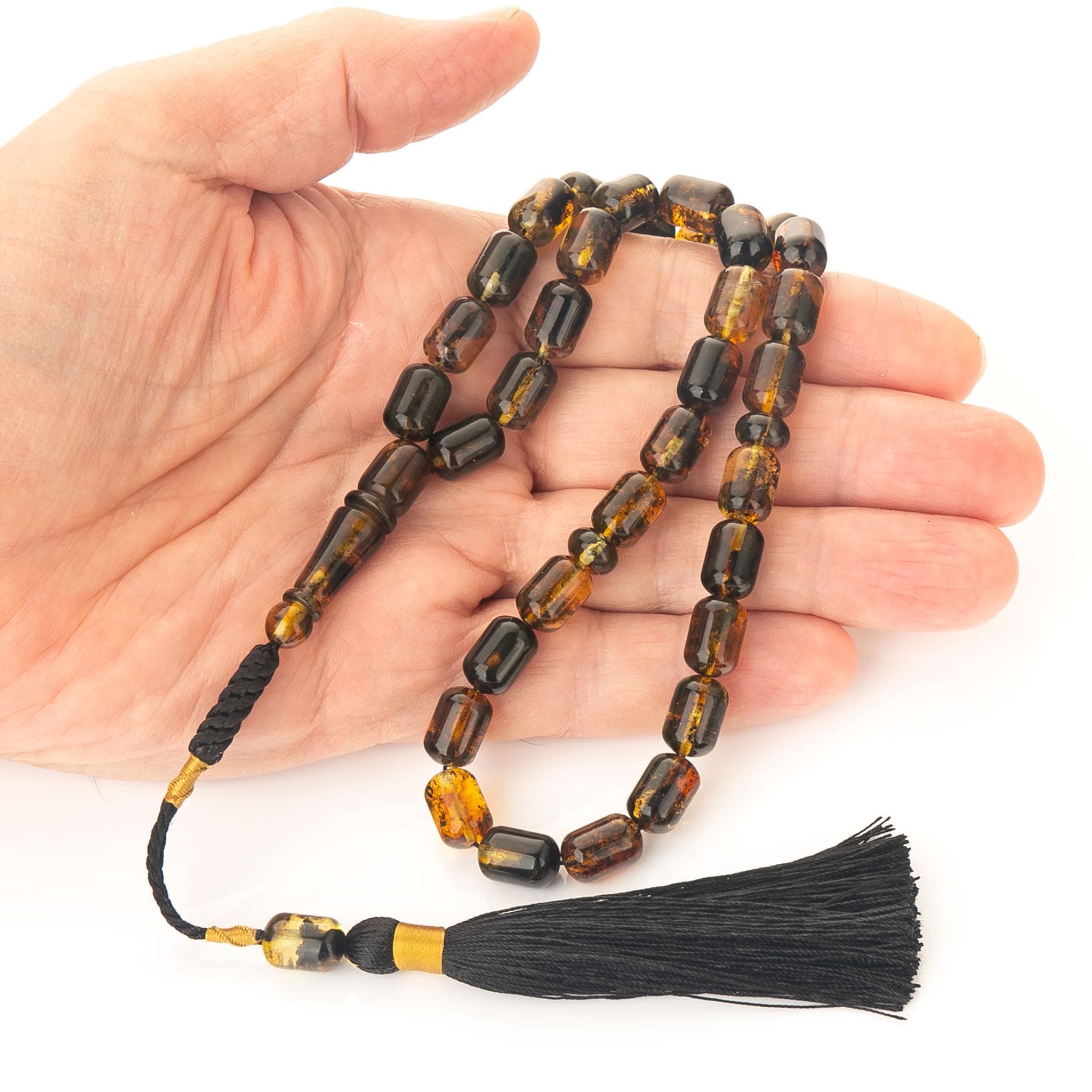 Baltic Amber Tasbih Islamic Prayer Beads Natural Amber Misbaha Gift for Men - image 3