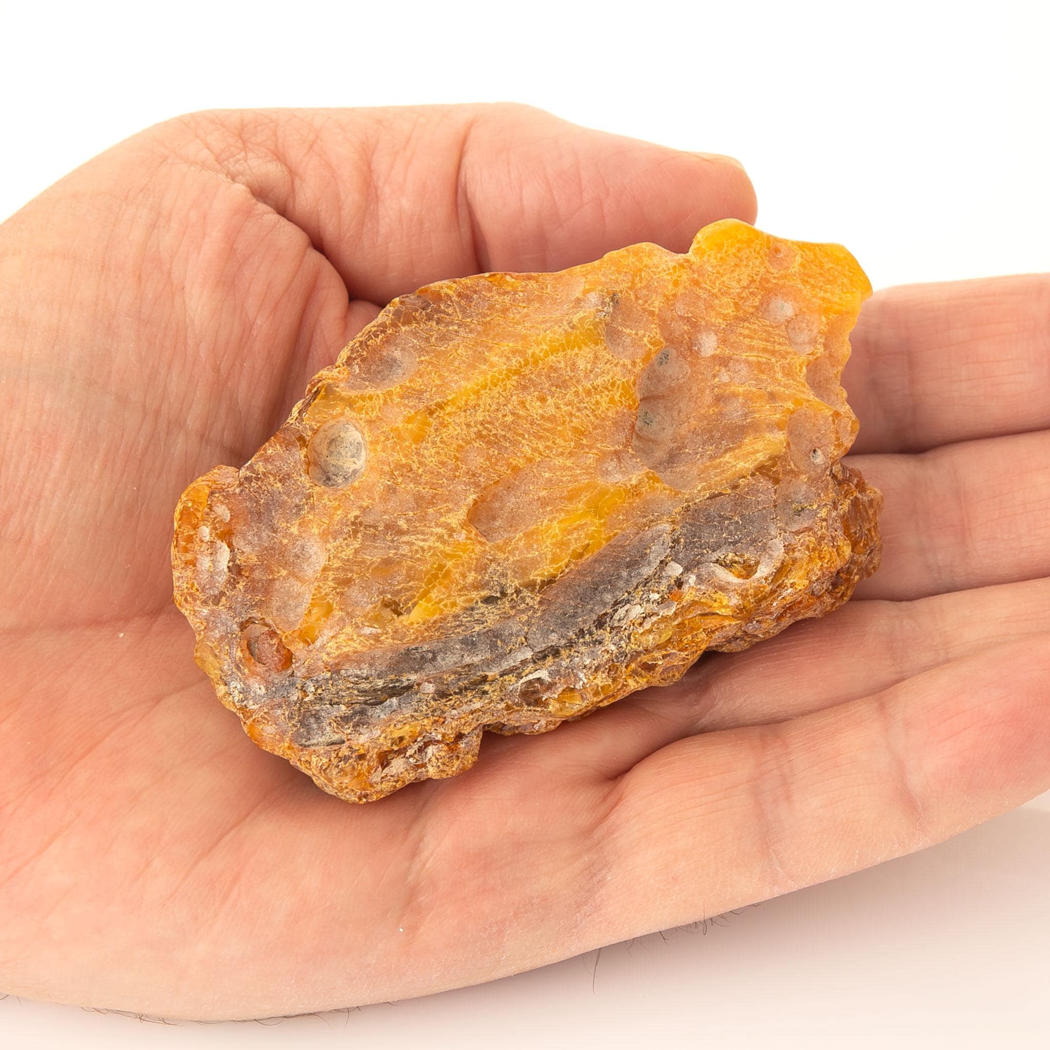 56g Baltic Amber Raw Stone – Natural Untreated Amber Nugget – Genuine Fossil Resin Specimen - image 5