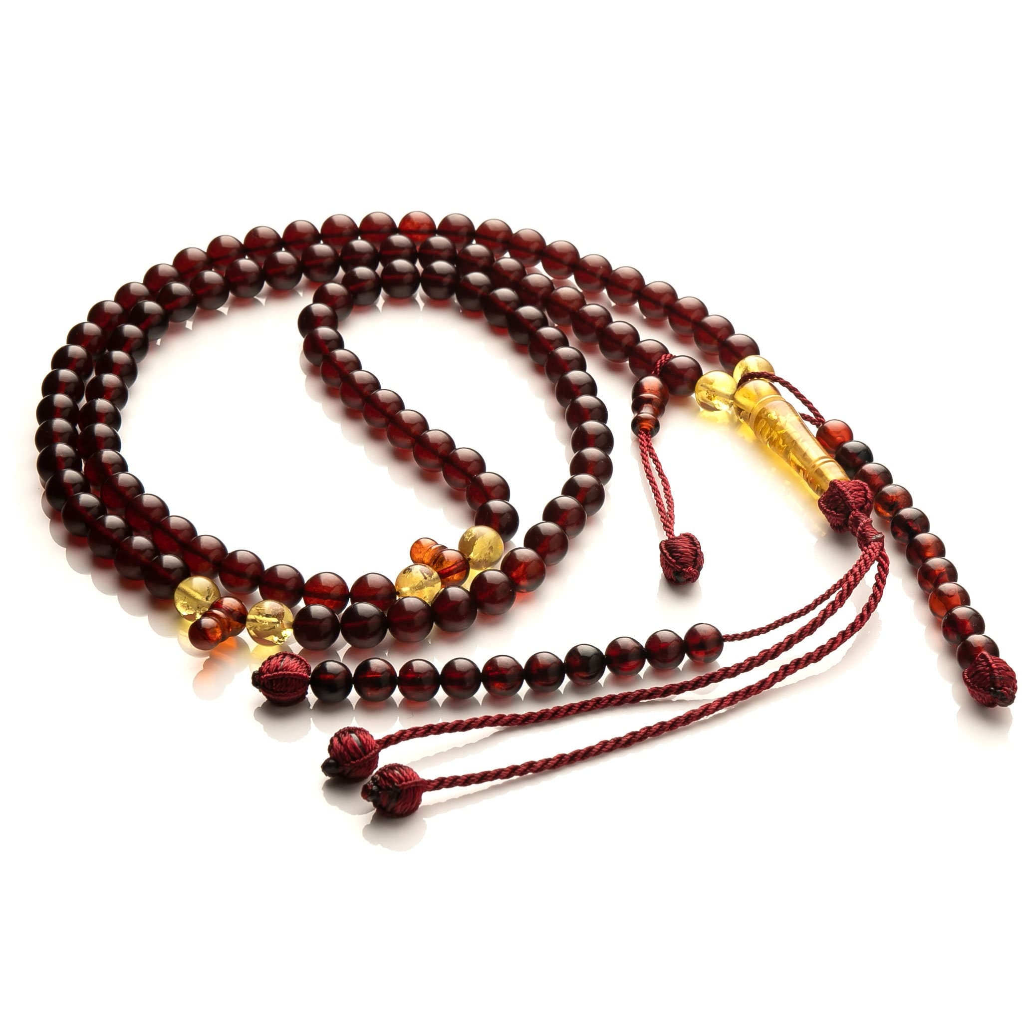 Unique! Amber Tasbeeh Tijani prayer beads misbaha 100 beads - image 4