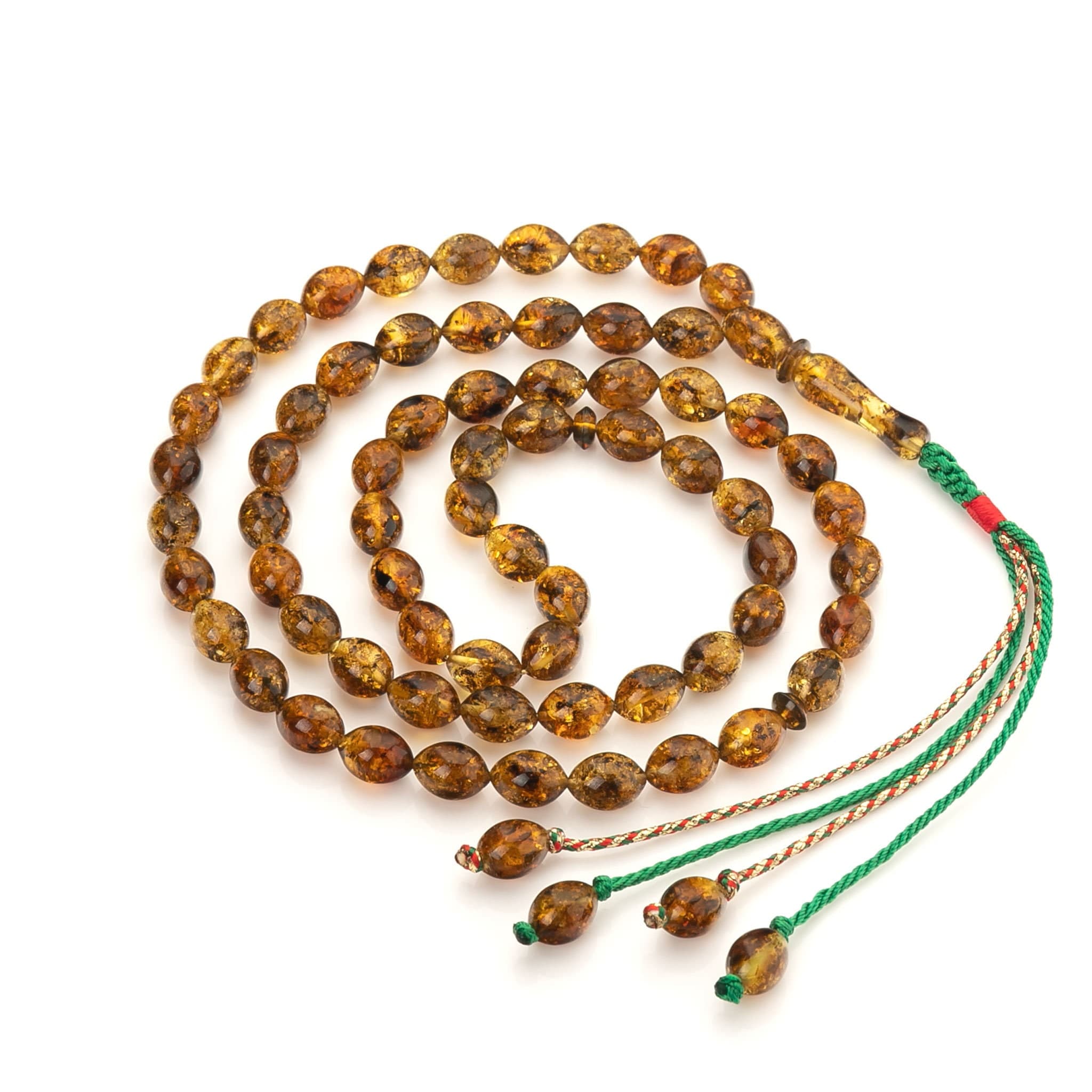 Amber tasbih subha prayer beads misbaha 66 beads|مسبحة كهرمان| - image 5