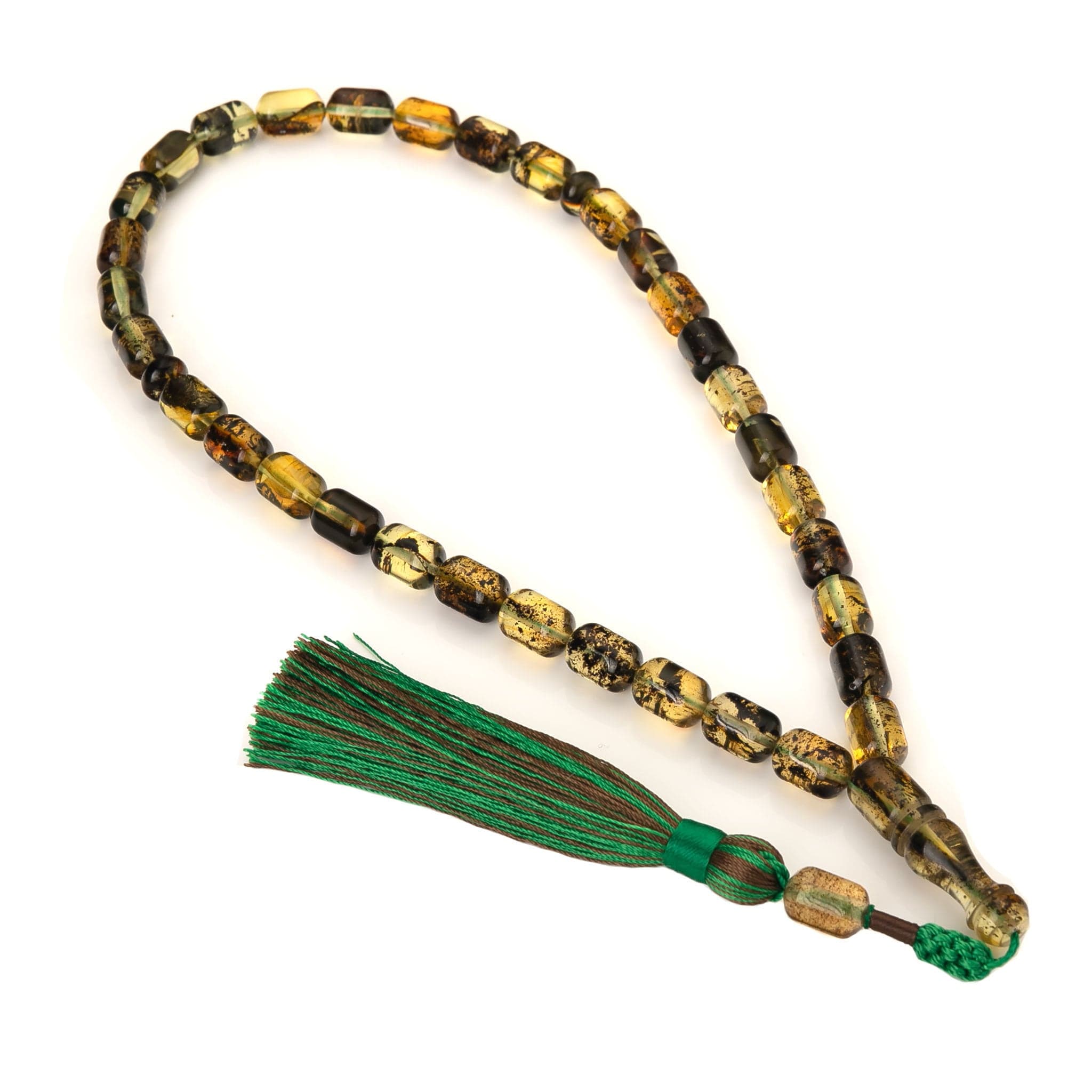 Genuine Baltic Amber Tasbih: Muslim Prayer Beads Rosary, 22g
