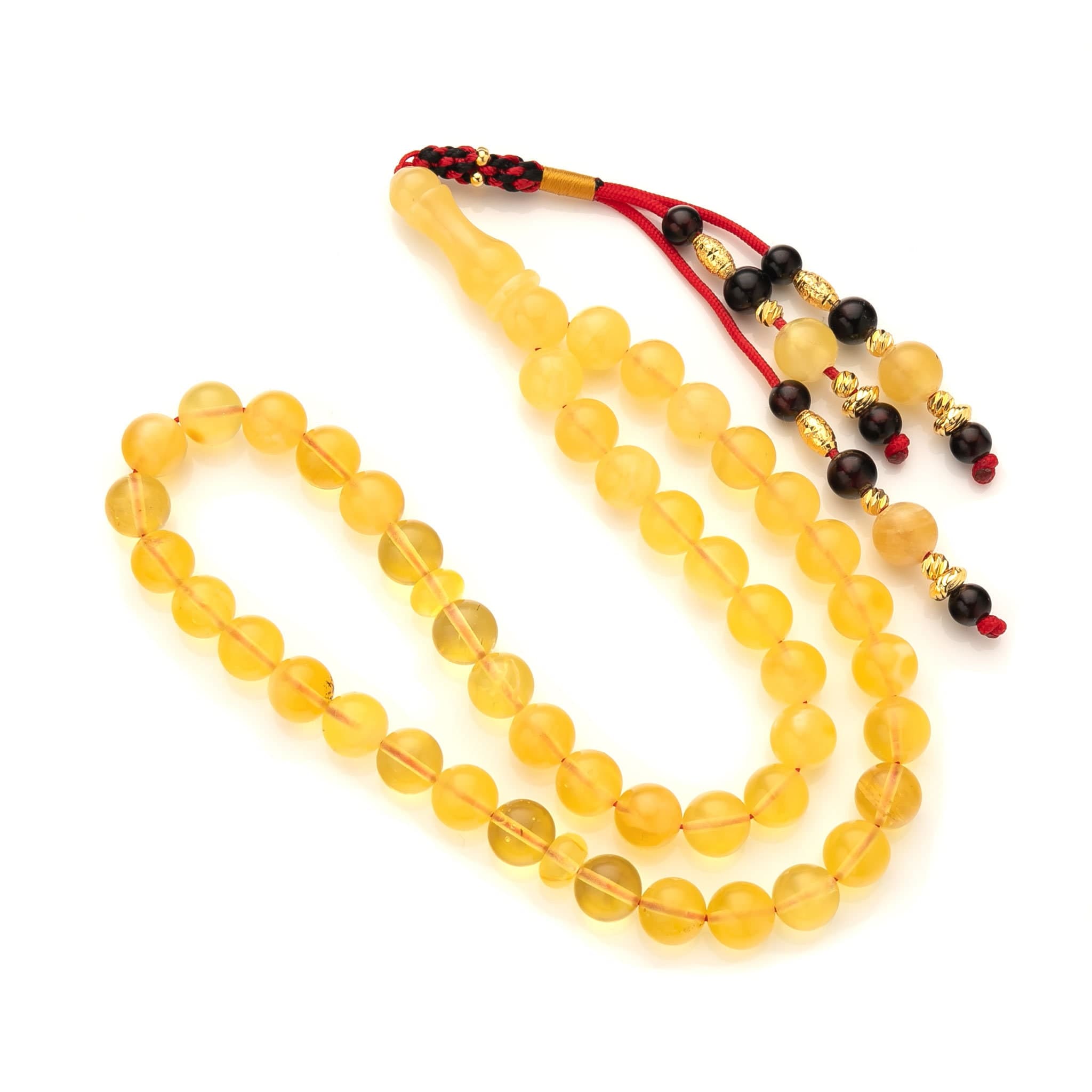 Genuine Baltic Amber Misbaha: Islamic Prayer Beads Tasbih - image 5
