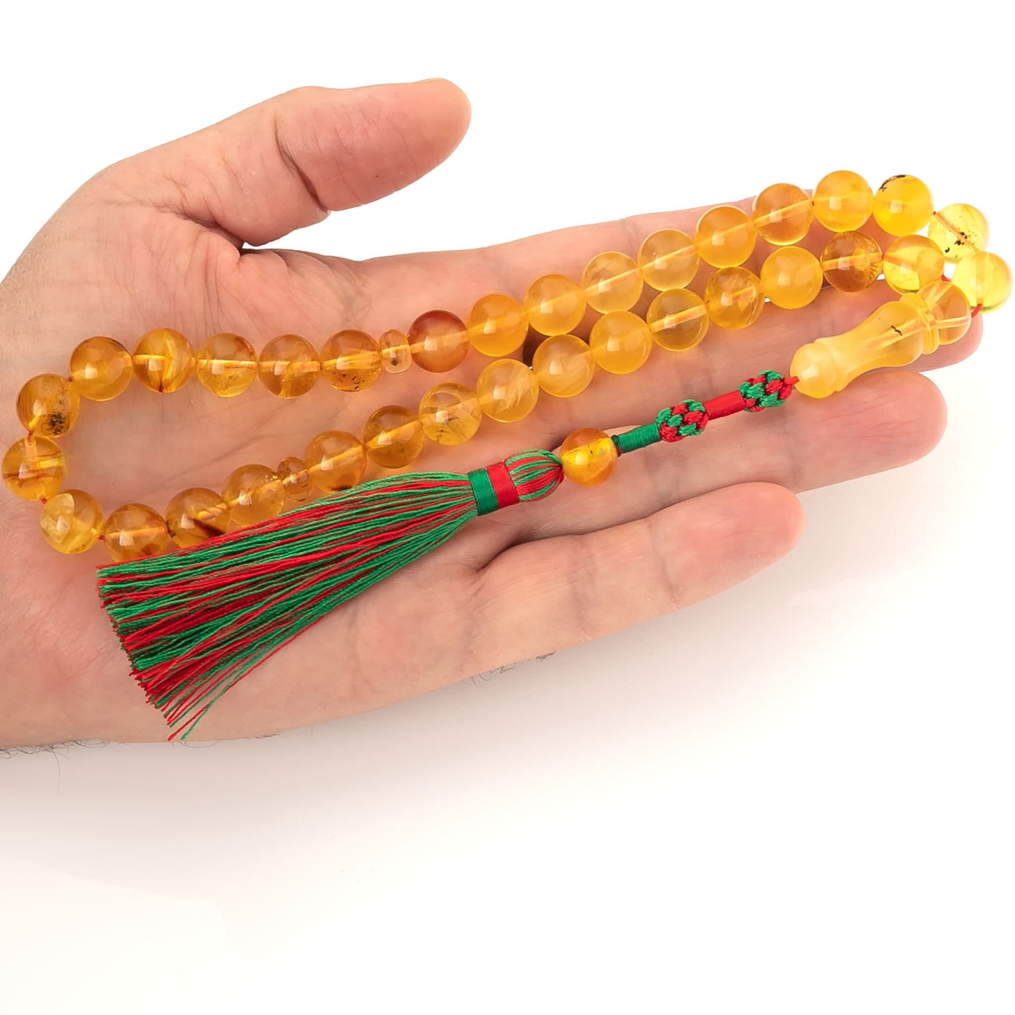 Genuine Baltic Amber Tasbih: Muslim Prayer Beads Rosary - image 4