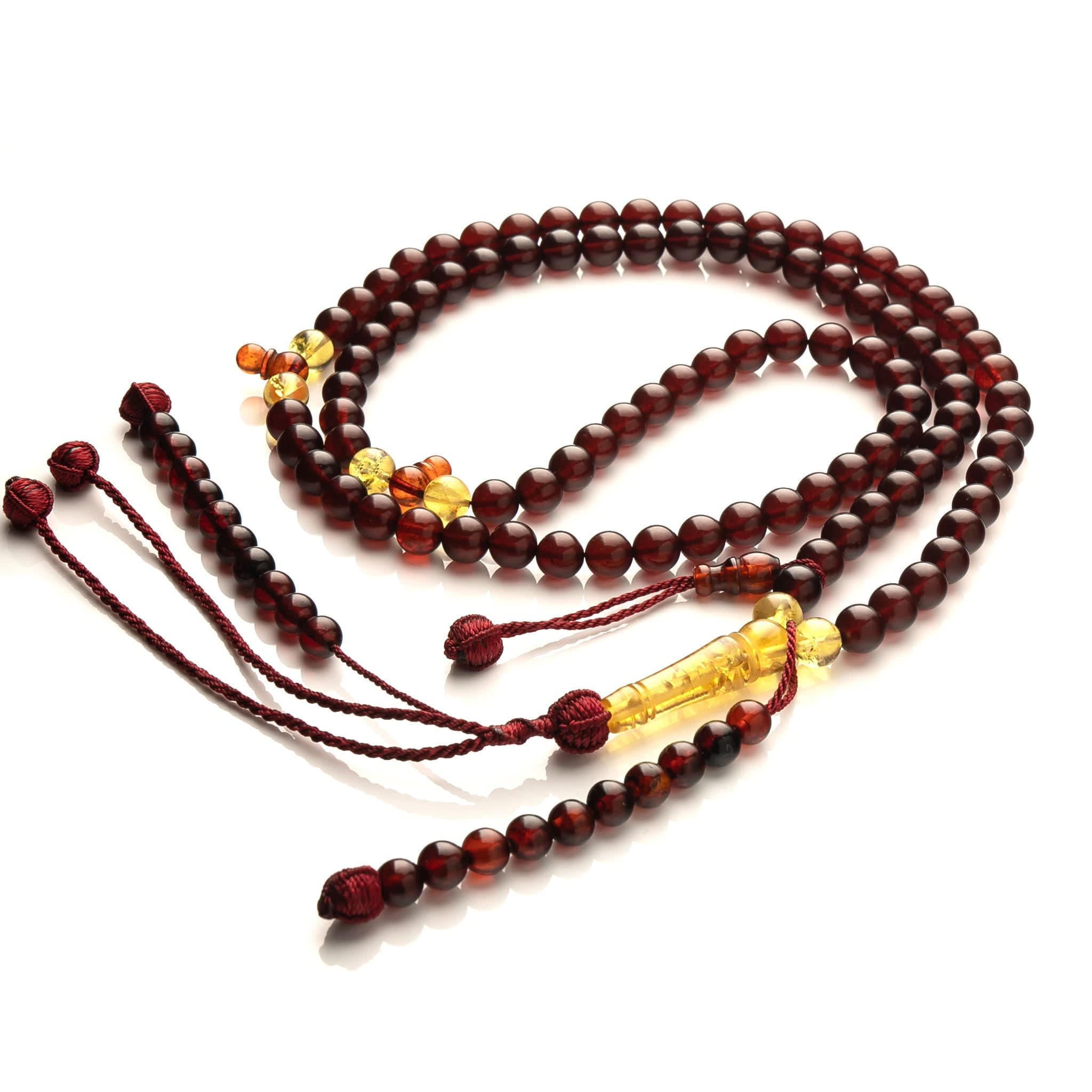 Unique! Amber Tasbeeh Tijani prayer beads misbaha 100 beads - image 5