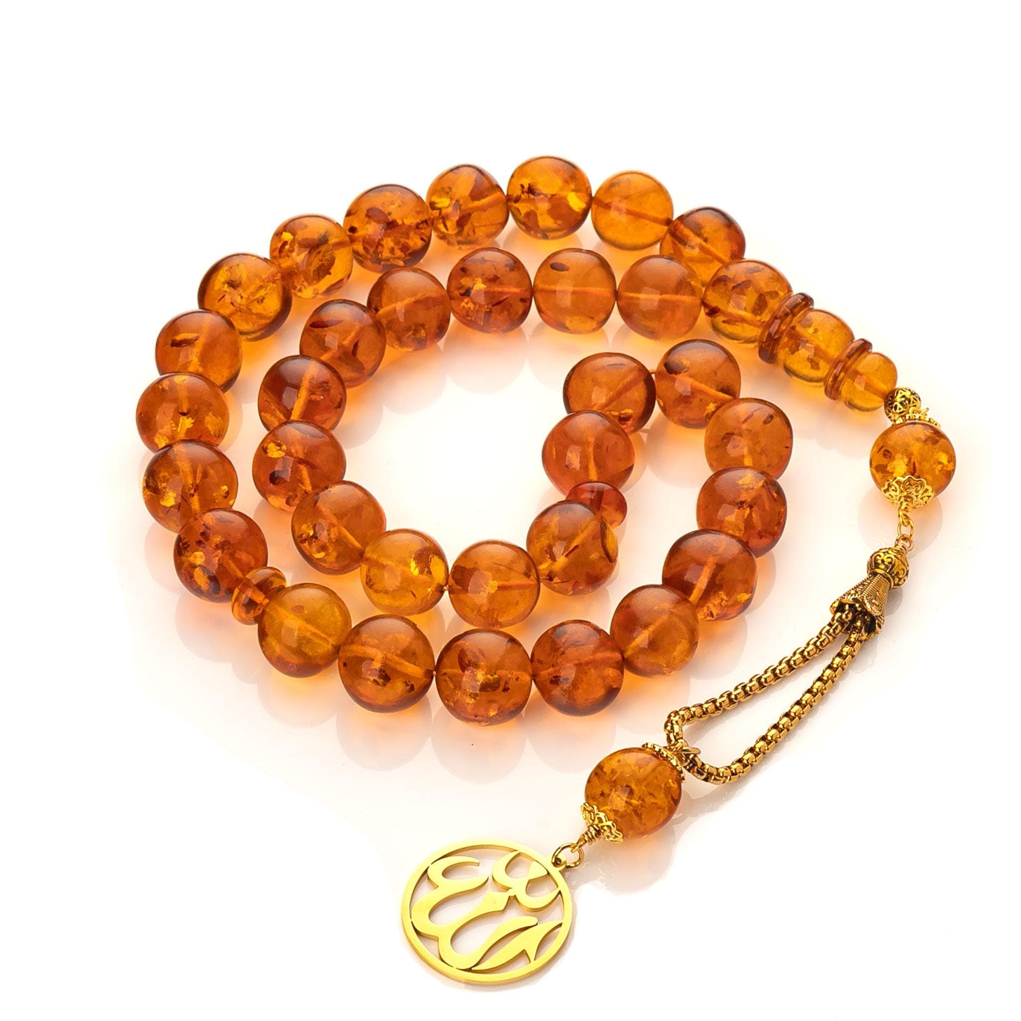 Baltic Amber Tasbih: Islamic Prayer Beads Rosary (75g) - image 5