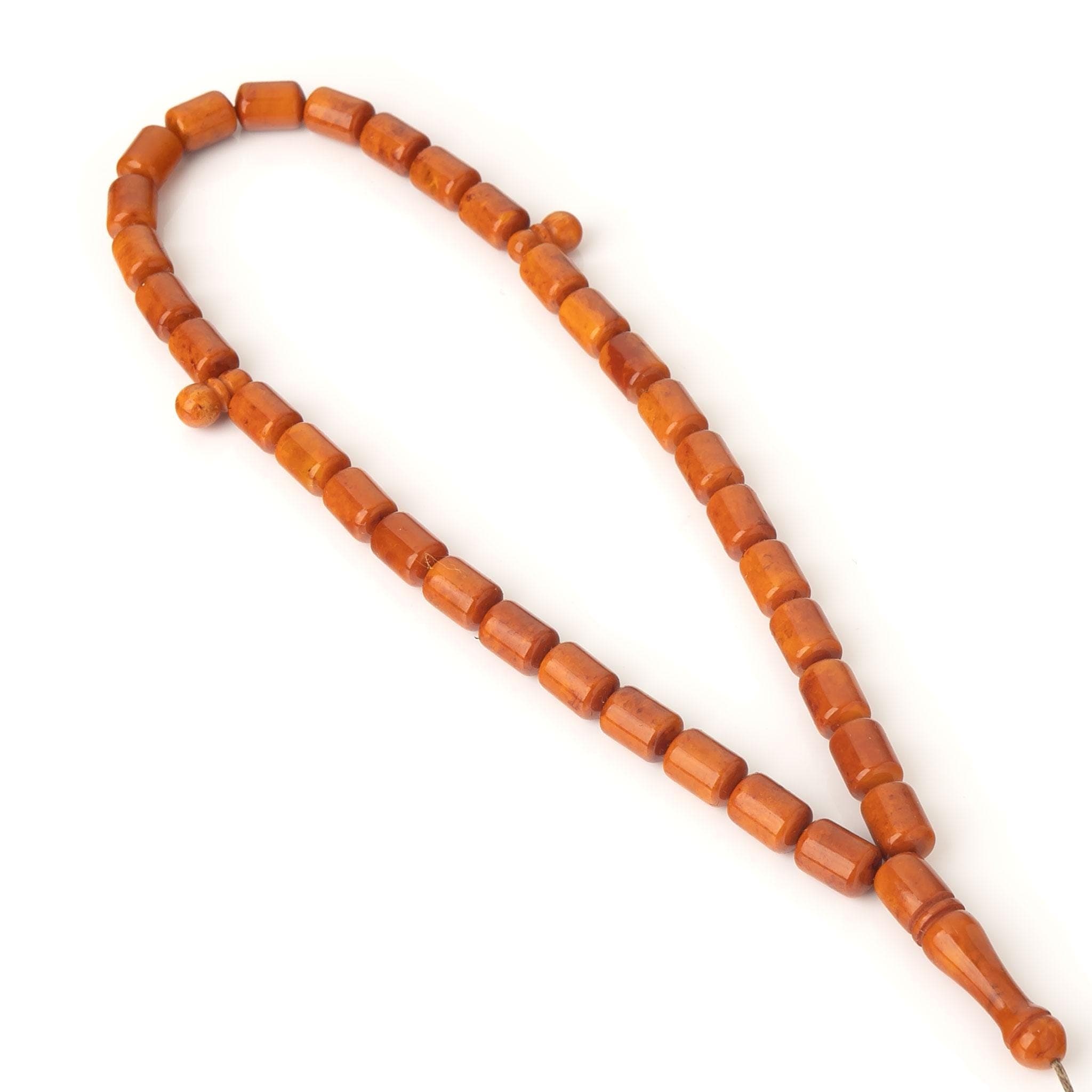 Handmade Amber Tasbih: Vintage-Style Islamic Prayer Beads - image 5