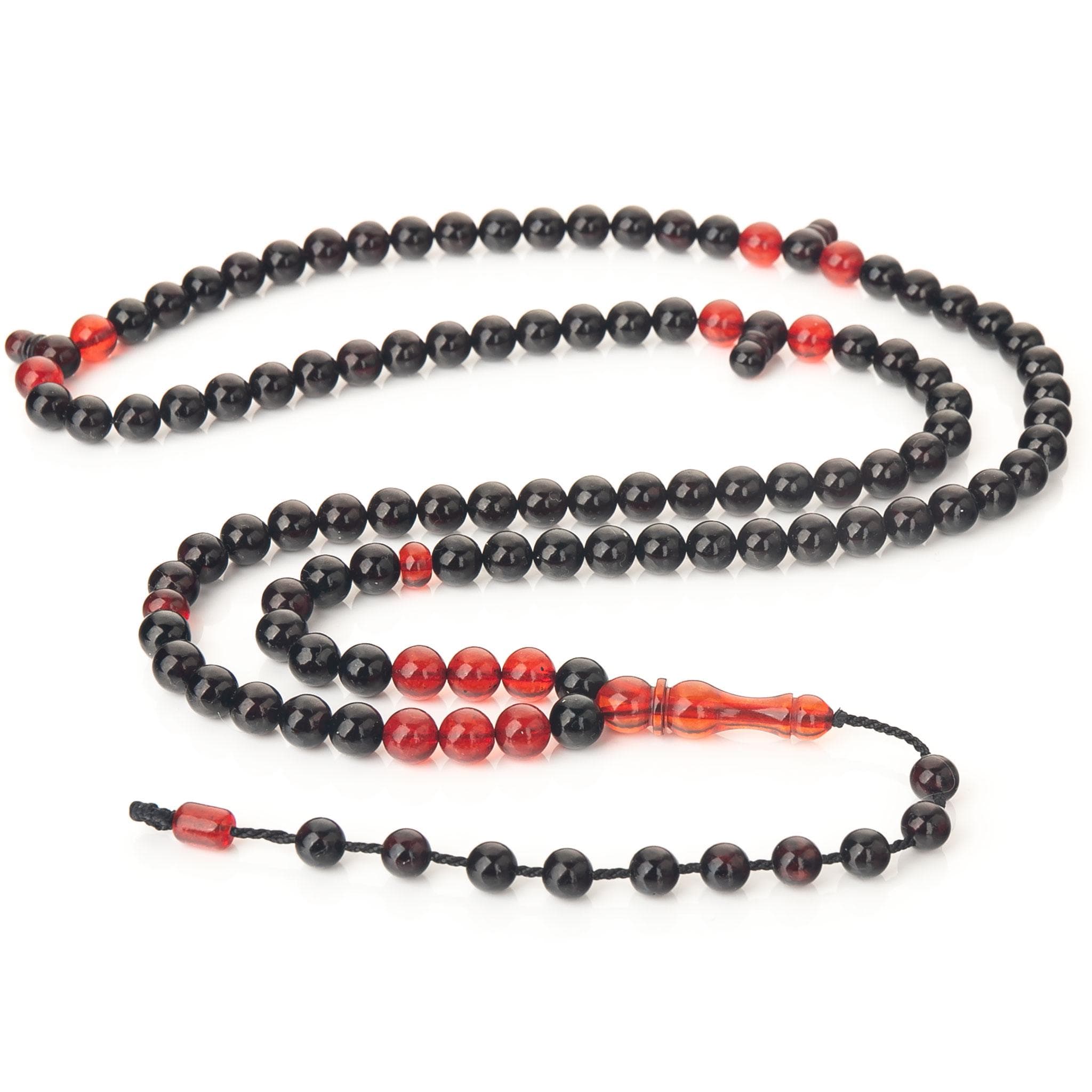 Baltic Amber Misbaha: 100 Islamic Prayer Beads with Leather Gift Box - image 3