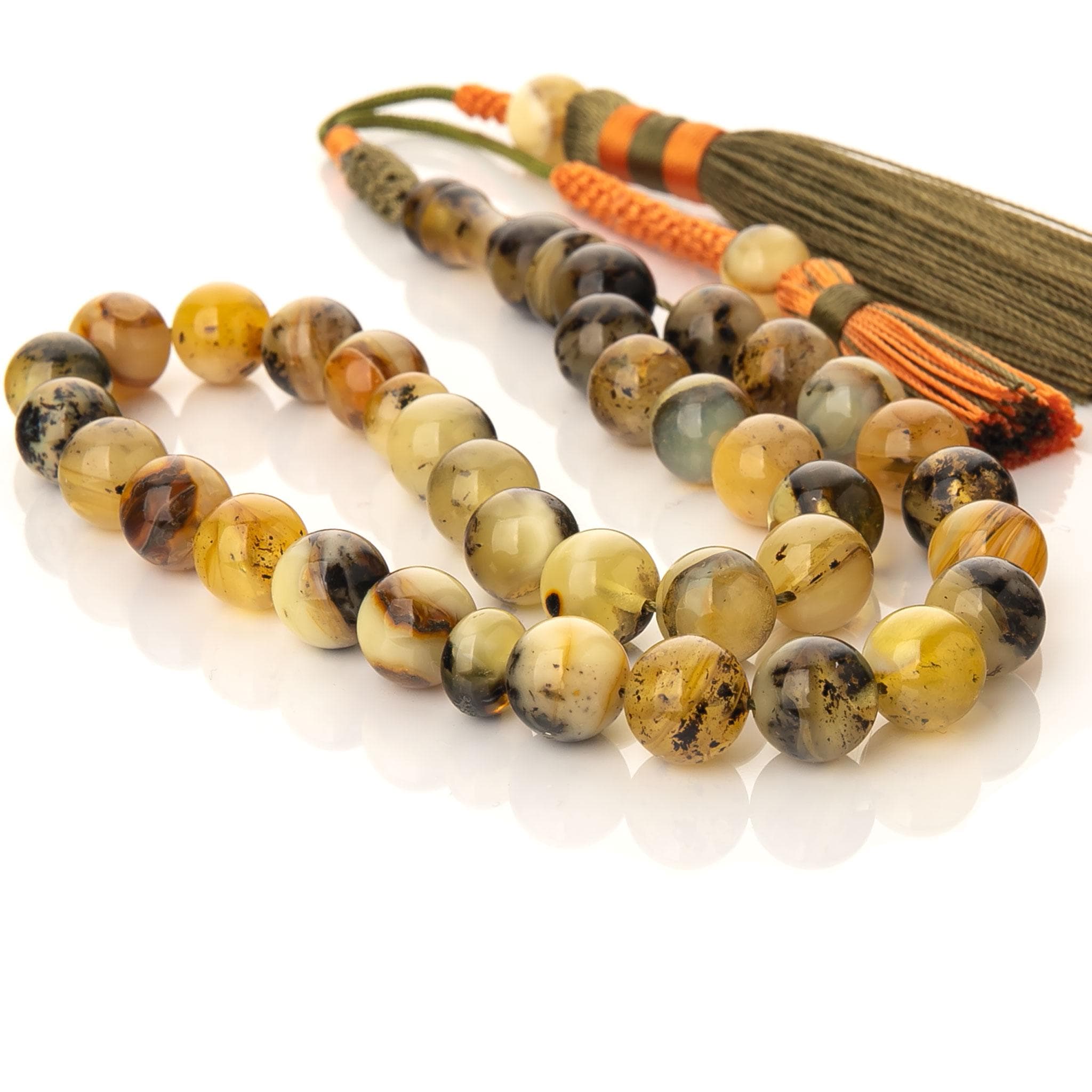 Handmade Amber Tasbih-100% Natural Islamic Prayer Beads-Amber Rosary-Unique Gift with Certificate - image 4