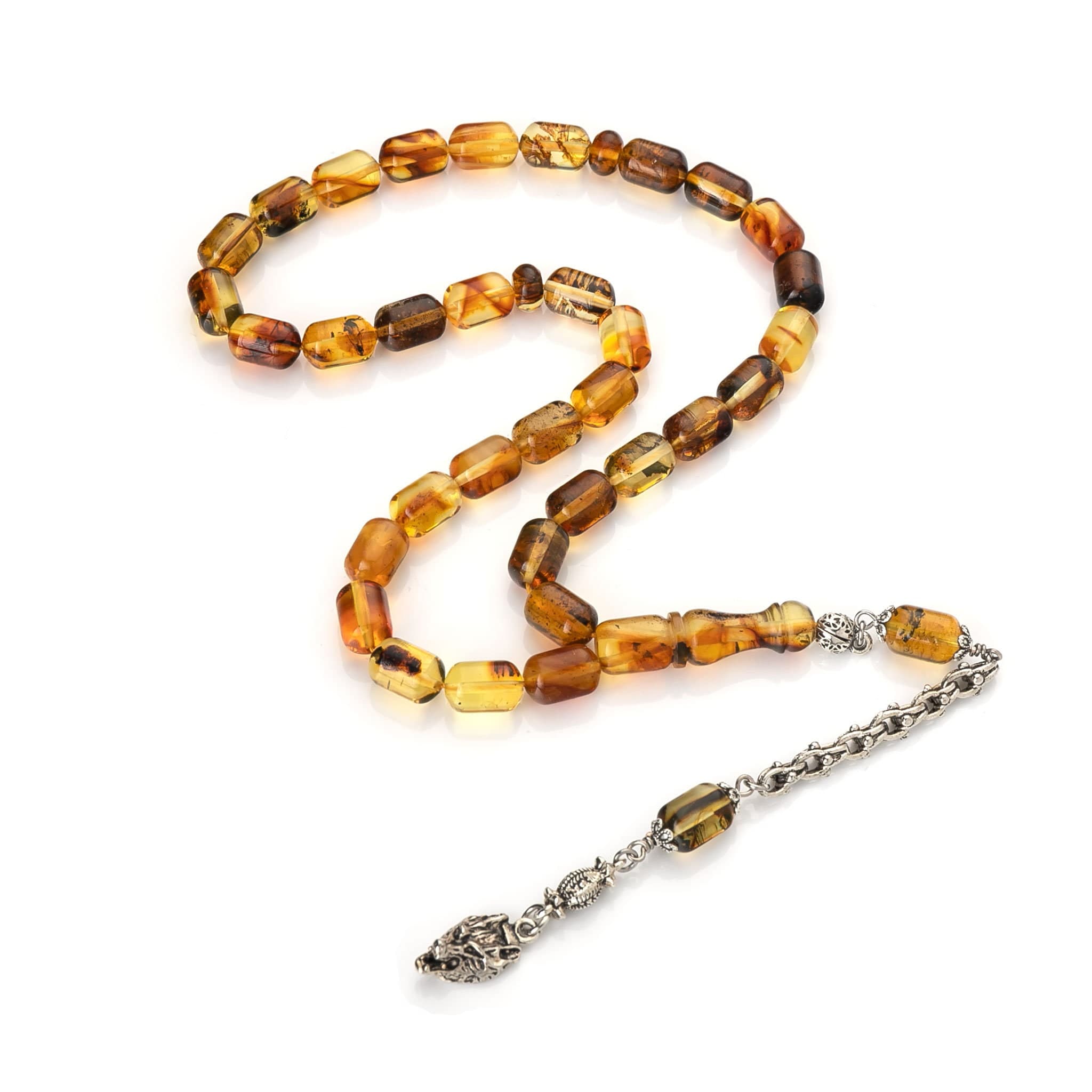 Baltic Amber Islamic Prayer Beads: 33-Bead Muslim Rosary - image 3