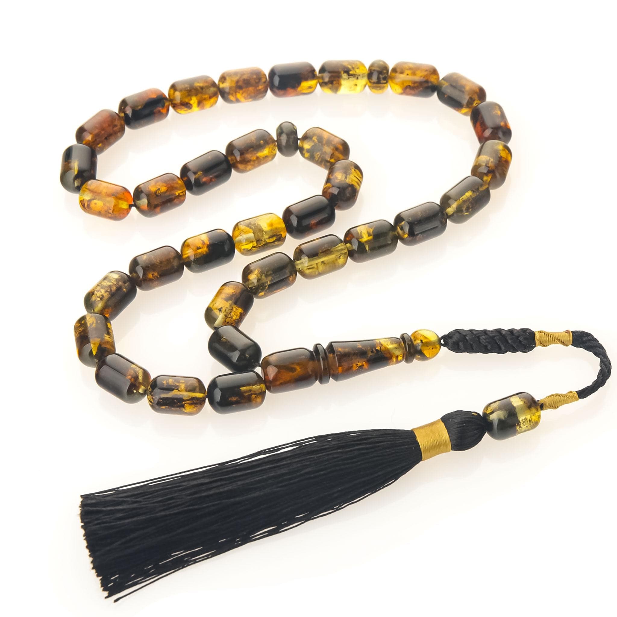 Baltic Amber Tasbih Islamic Prayer Beads Natural Amber Misbaha Gift for Men