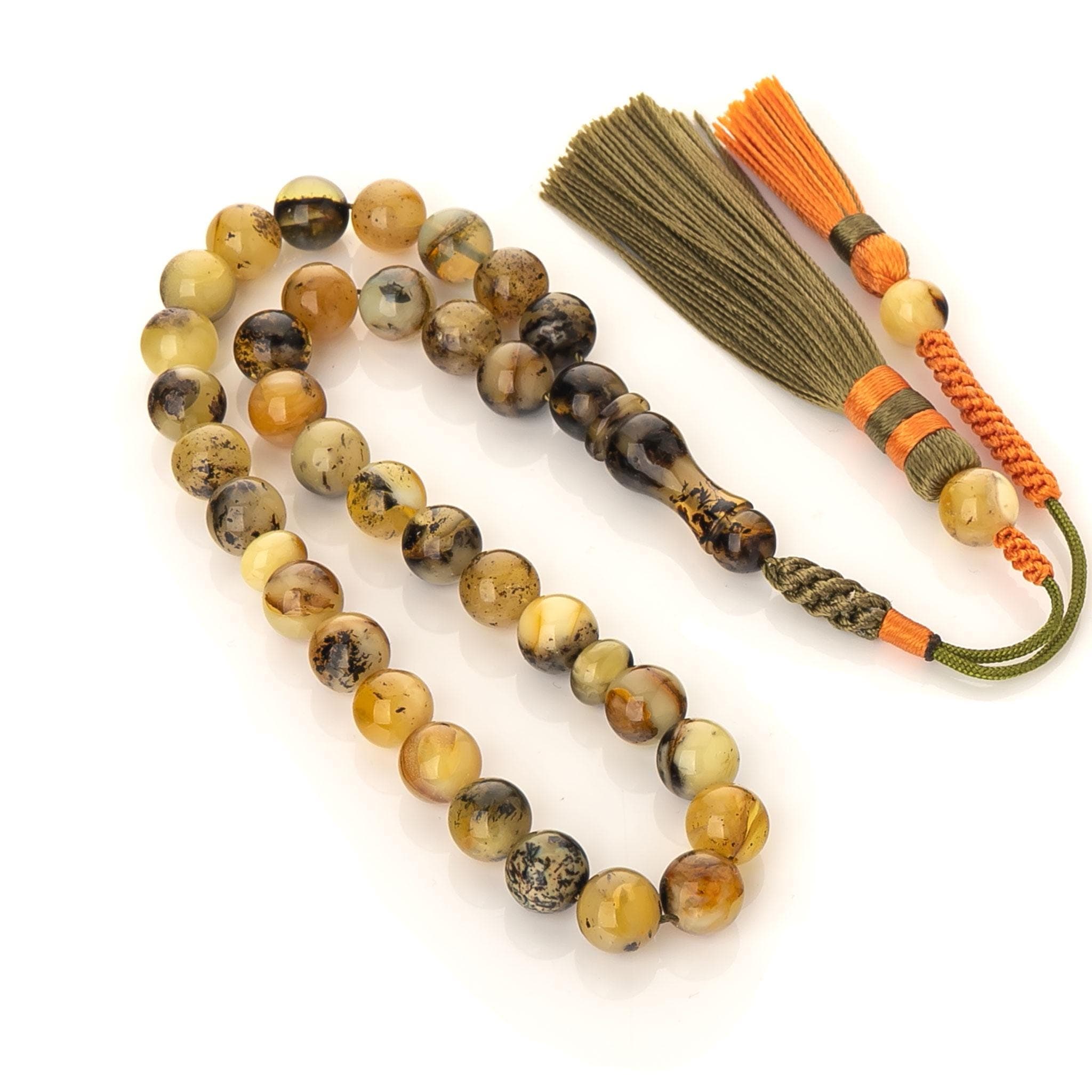 Handmade Amber Tasbih-100% Natural Islamic Prayer Beads-Amber Rosary-Unique Gift with Certificate - image 5