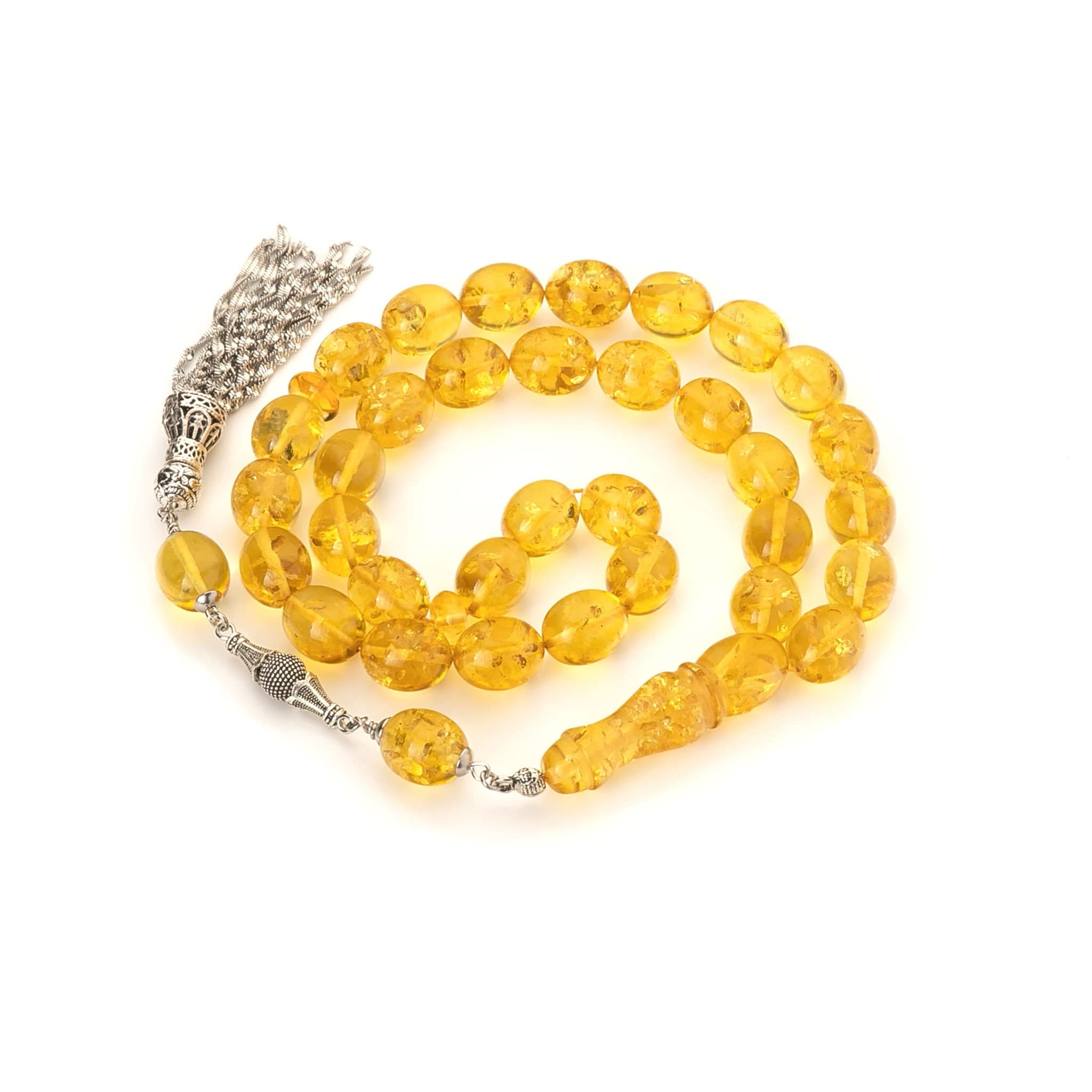 Handcrafted Amber Tasbih|33 Islamic Prayer Beads,58g|Misbaha|Tesbih|Sibha|Muslim gift amber| - image 5