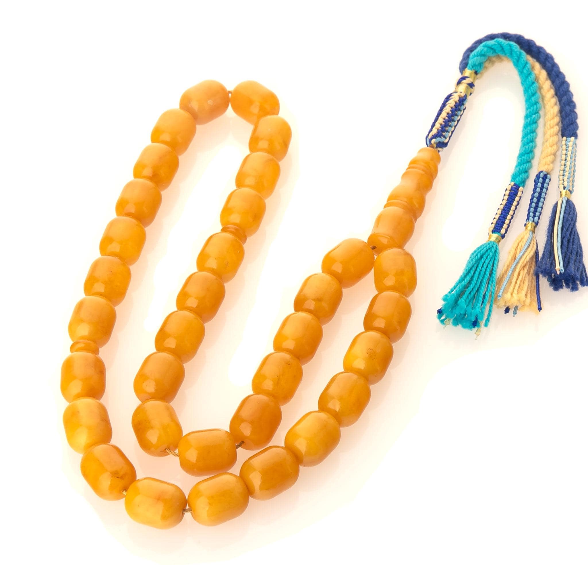 Handcrafted Baltic Amber Tasbih – 33 Honey Egg Yolk Prayer Beads - image 3