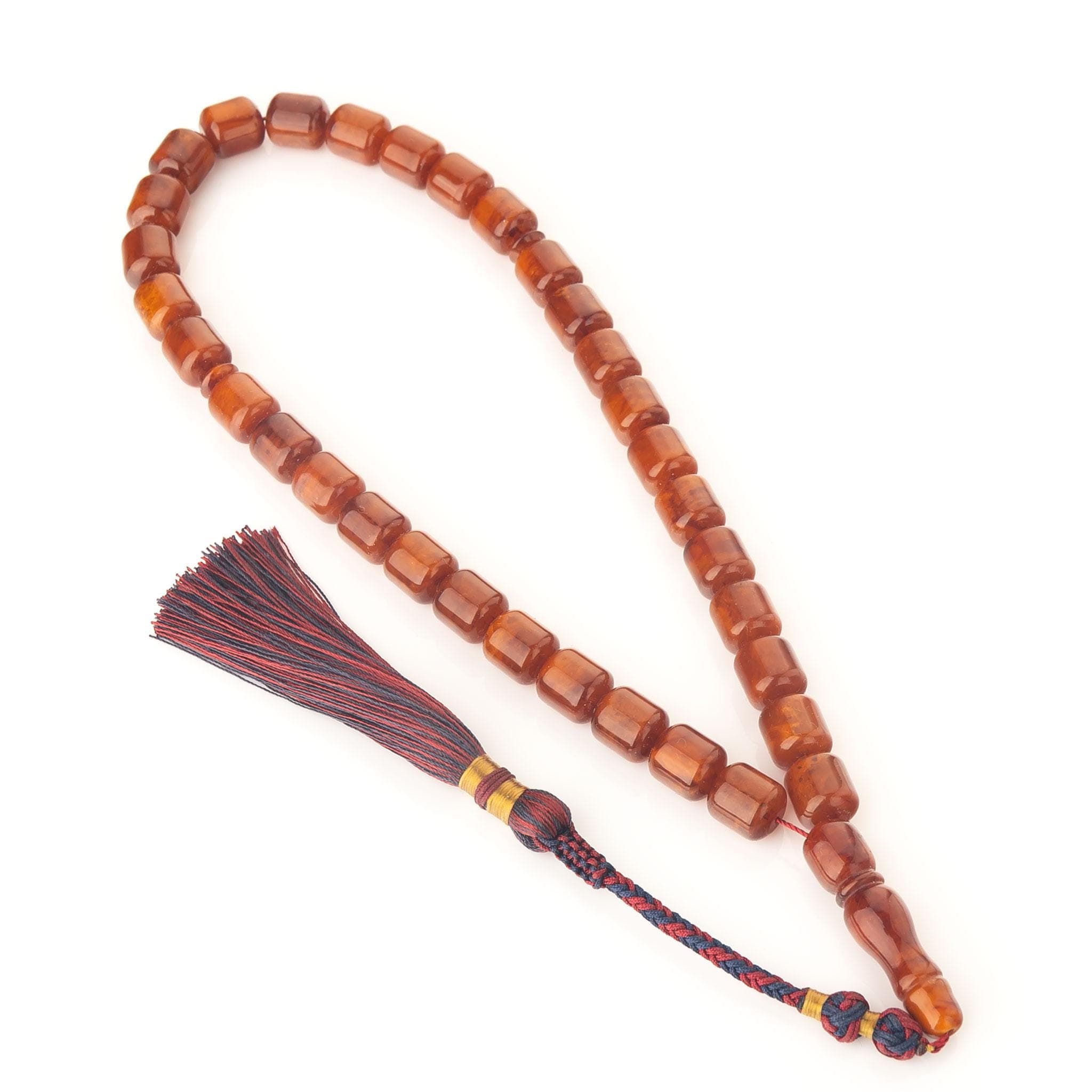 Brend Old Germany Amber Tasbih– 33 Islamic Prayer Beads, Vintage Style Misbaha Sibha - image 5