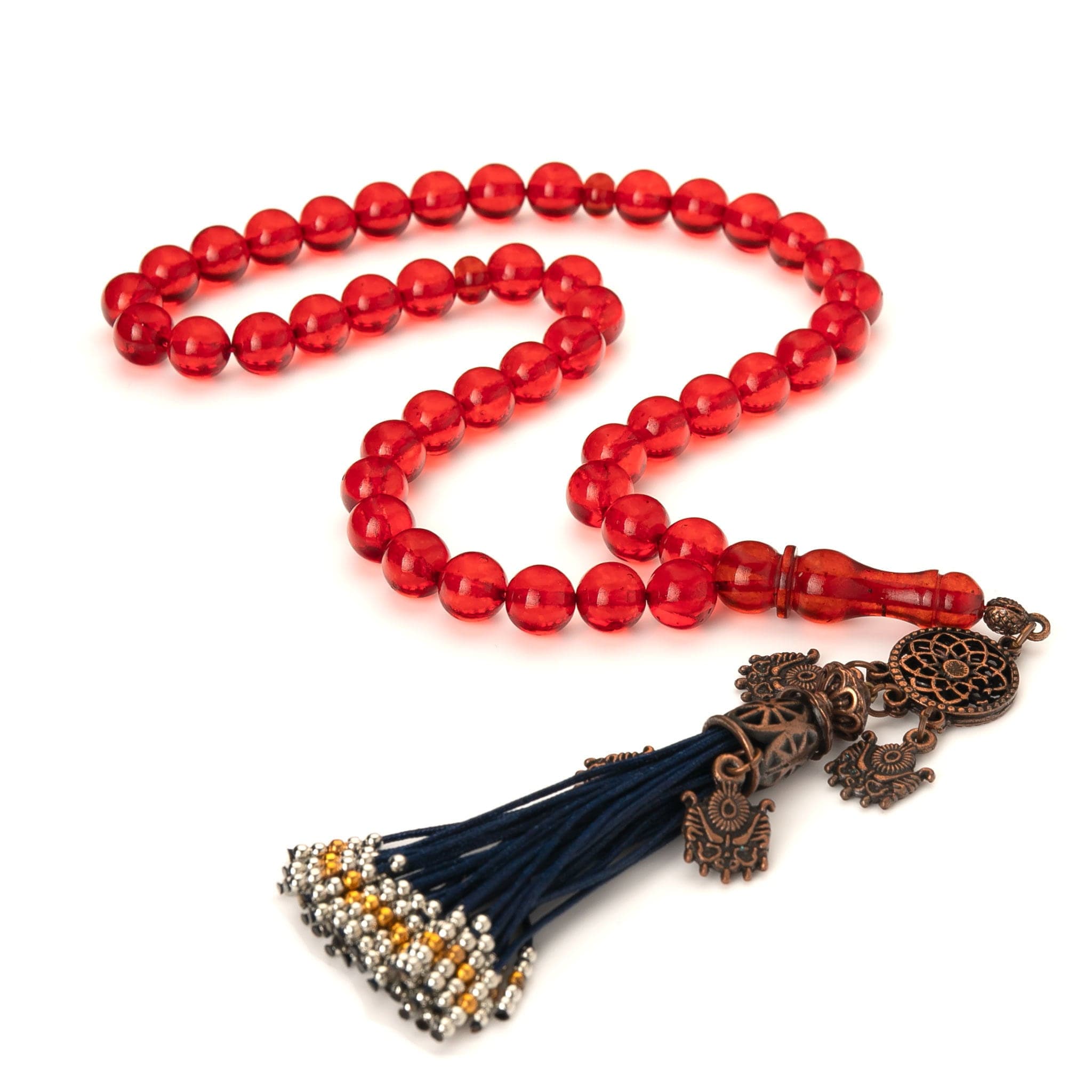 Amber Tasbih|45 Islamic Prayer Beads,34g|Misbaha|Tesbih|Sibha|Damla Kehribar|مسبحة عنبر|