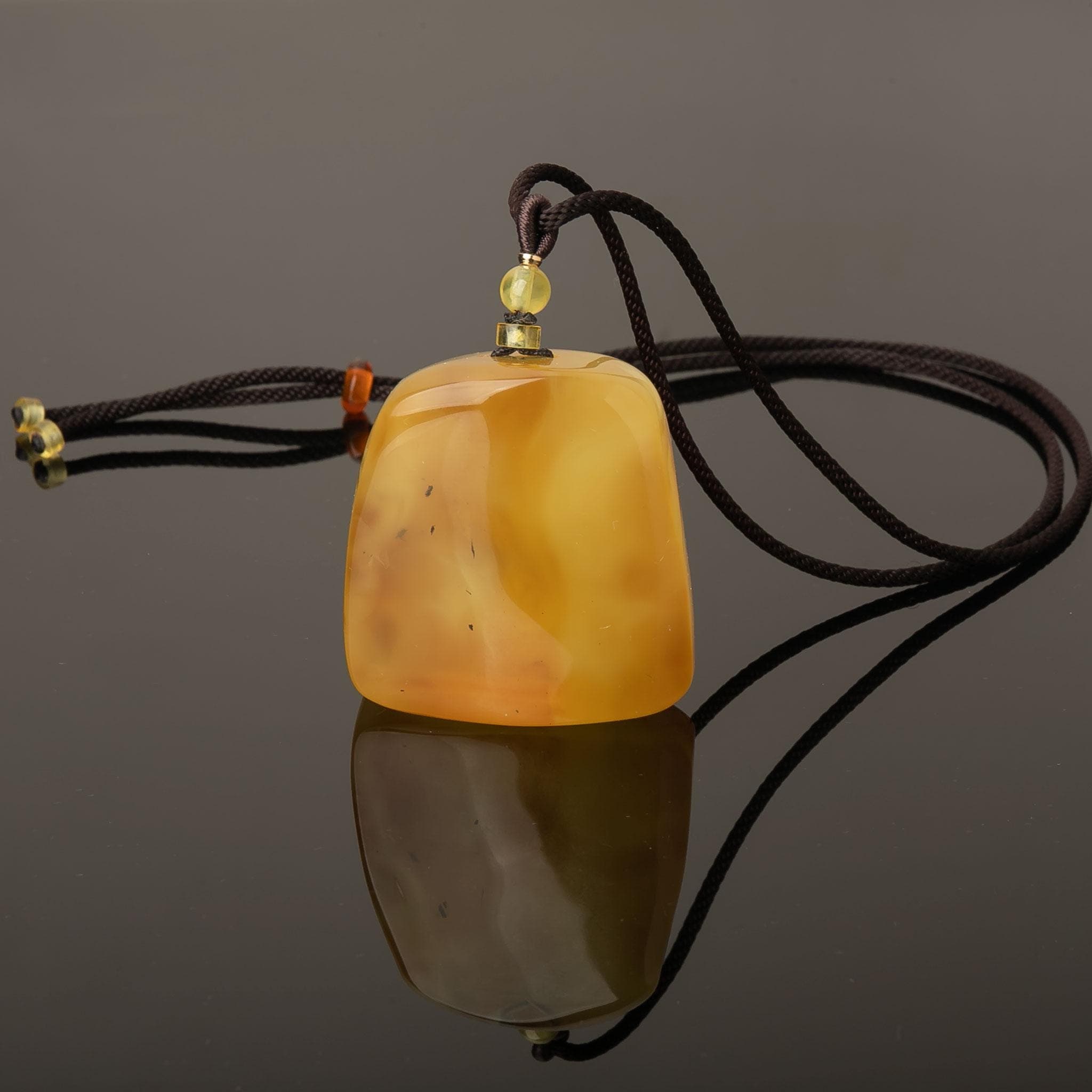 Genuine Baltic Amber Pendant Necklace – Handcrafted Natural Stone Jewelry - image 4