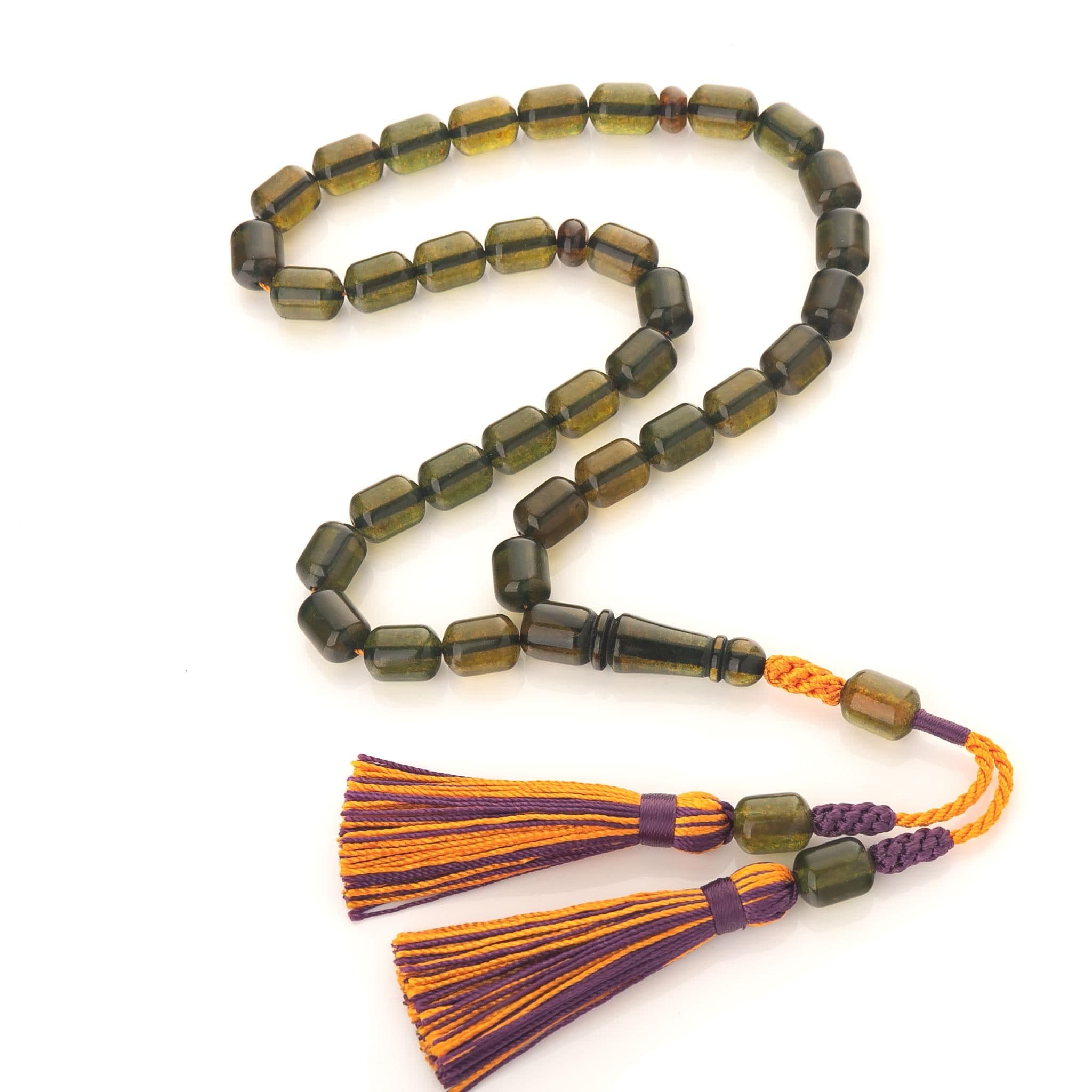 Baltic Amber Tasbih: 33-Bead Islamic Prayer Rosary (32g) - image 3