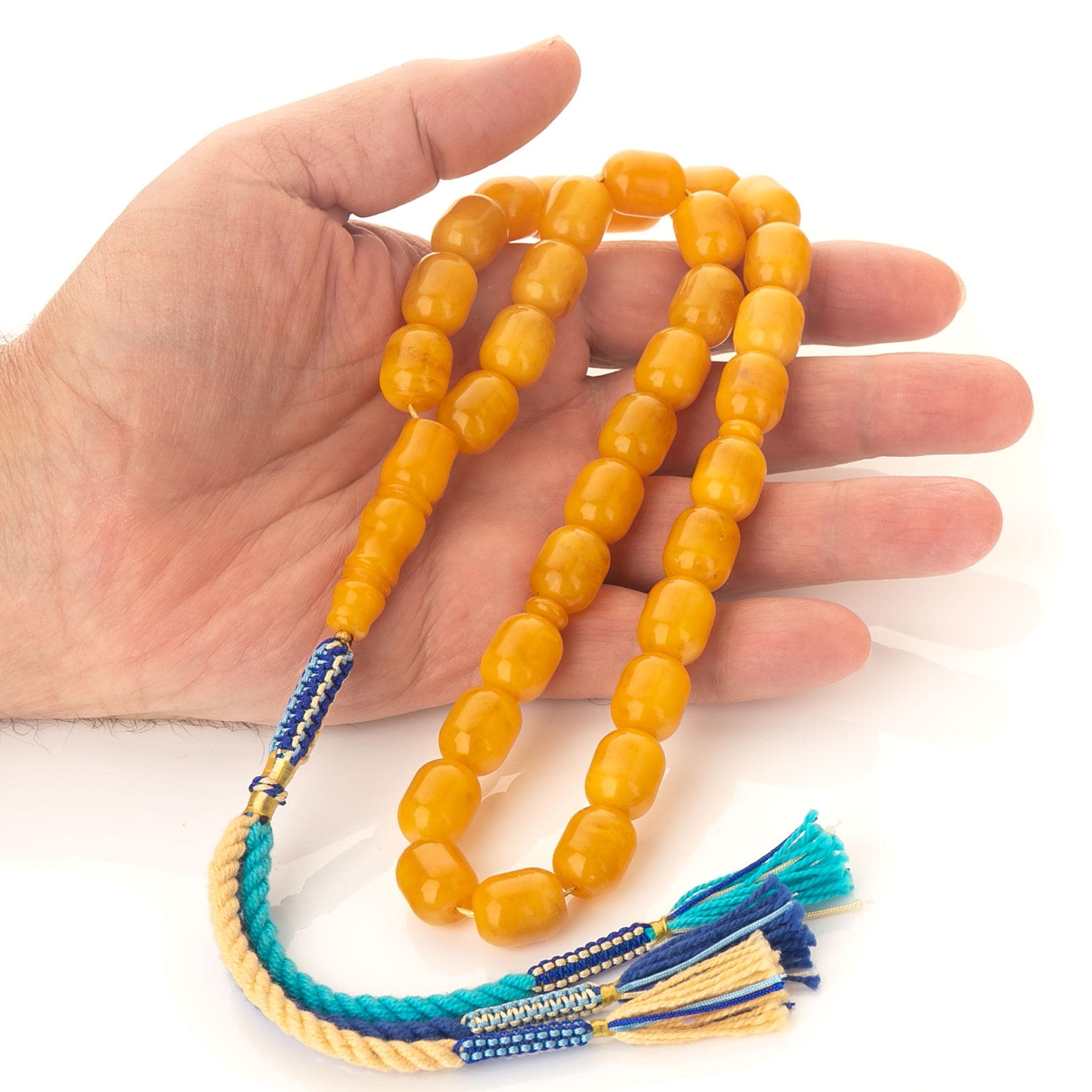 Handcrafted Baltic Amber Tasbih – 33 Honey Egg Yolk Prayer Beads - image 5