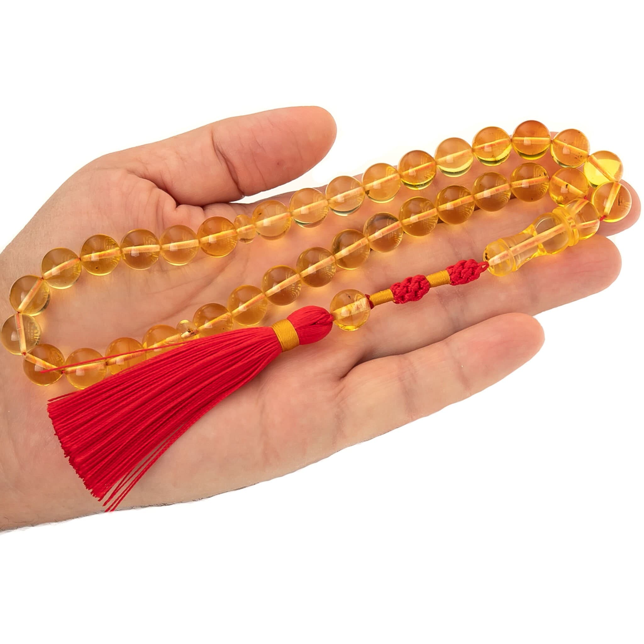 Baltic Amber Tasbih: Genuine Islamic Prayer Beads, 32g - image 4
