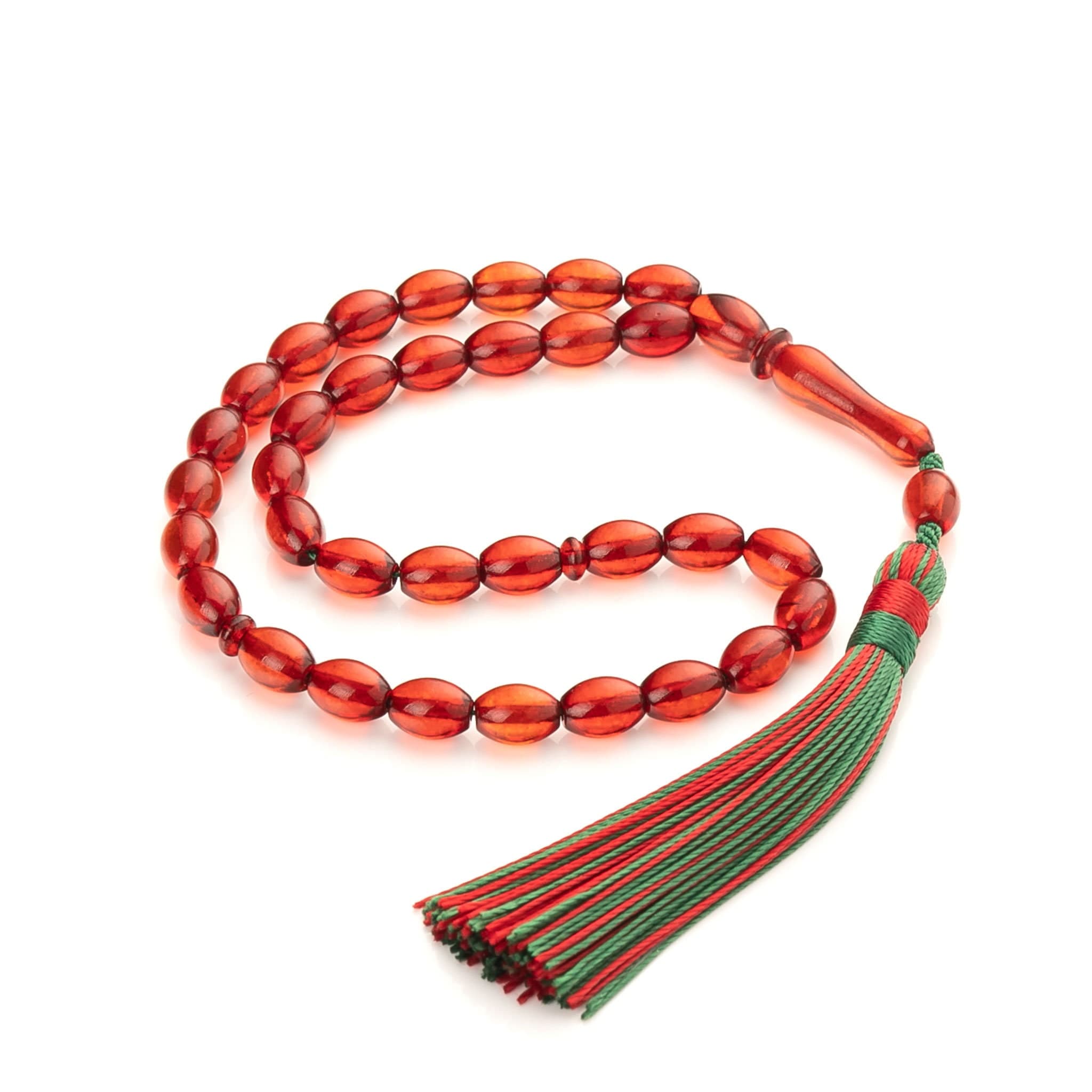 Baltic Amber Tasbih: Islamic Prayer Beads Rosary