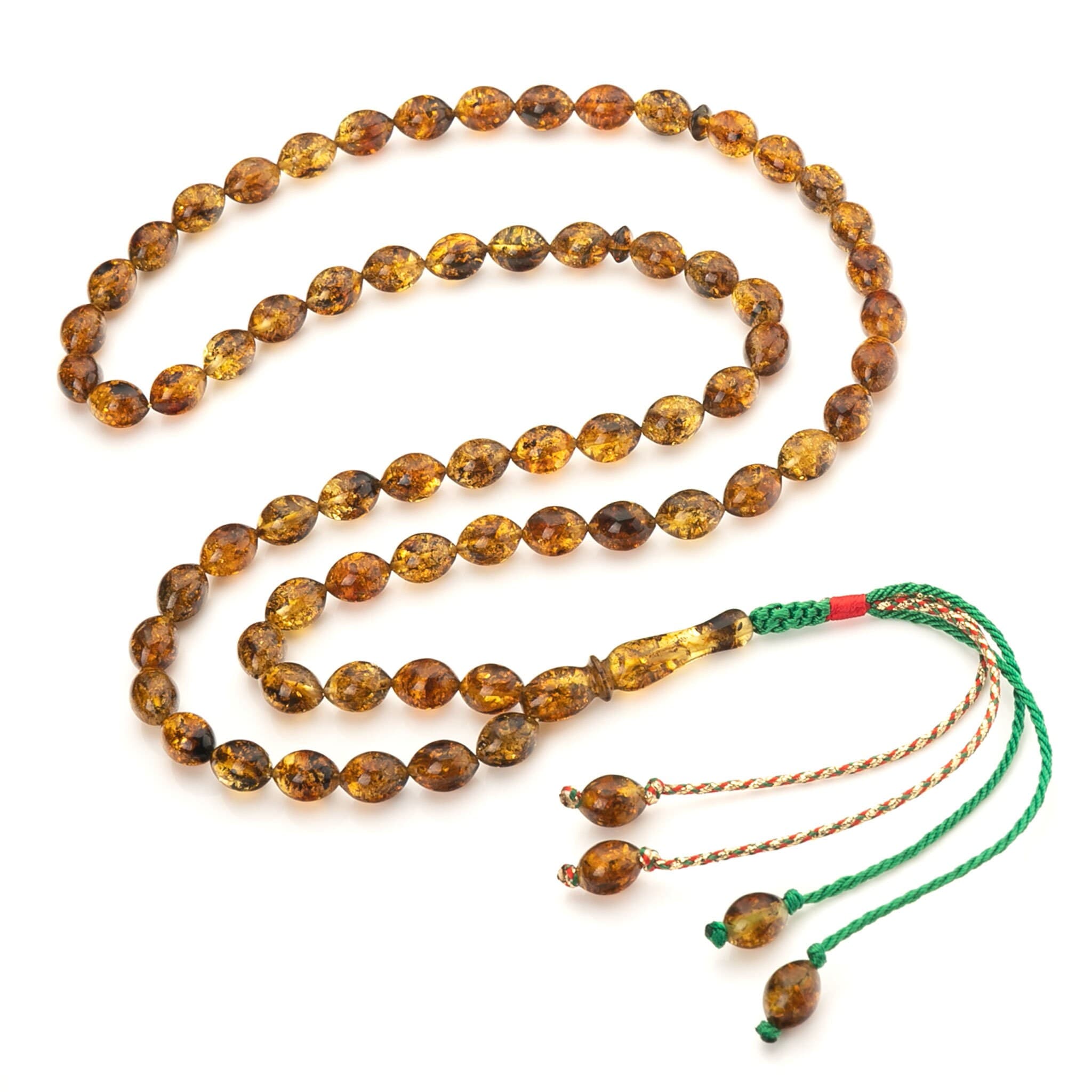 Amber tasbih subha prayer beads misbaha 66 beads|مسبحة كهرمان| - image 3
