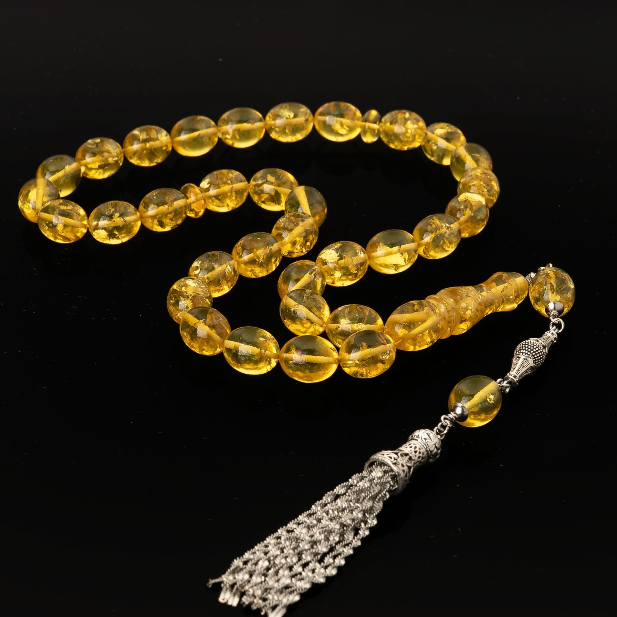 Handcrafted Amber Tasbih|33 Islamic Prayer Beads,58g|Misbaha|Tesbih|Sibha|Muslim gift amber| - image 4