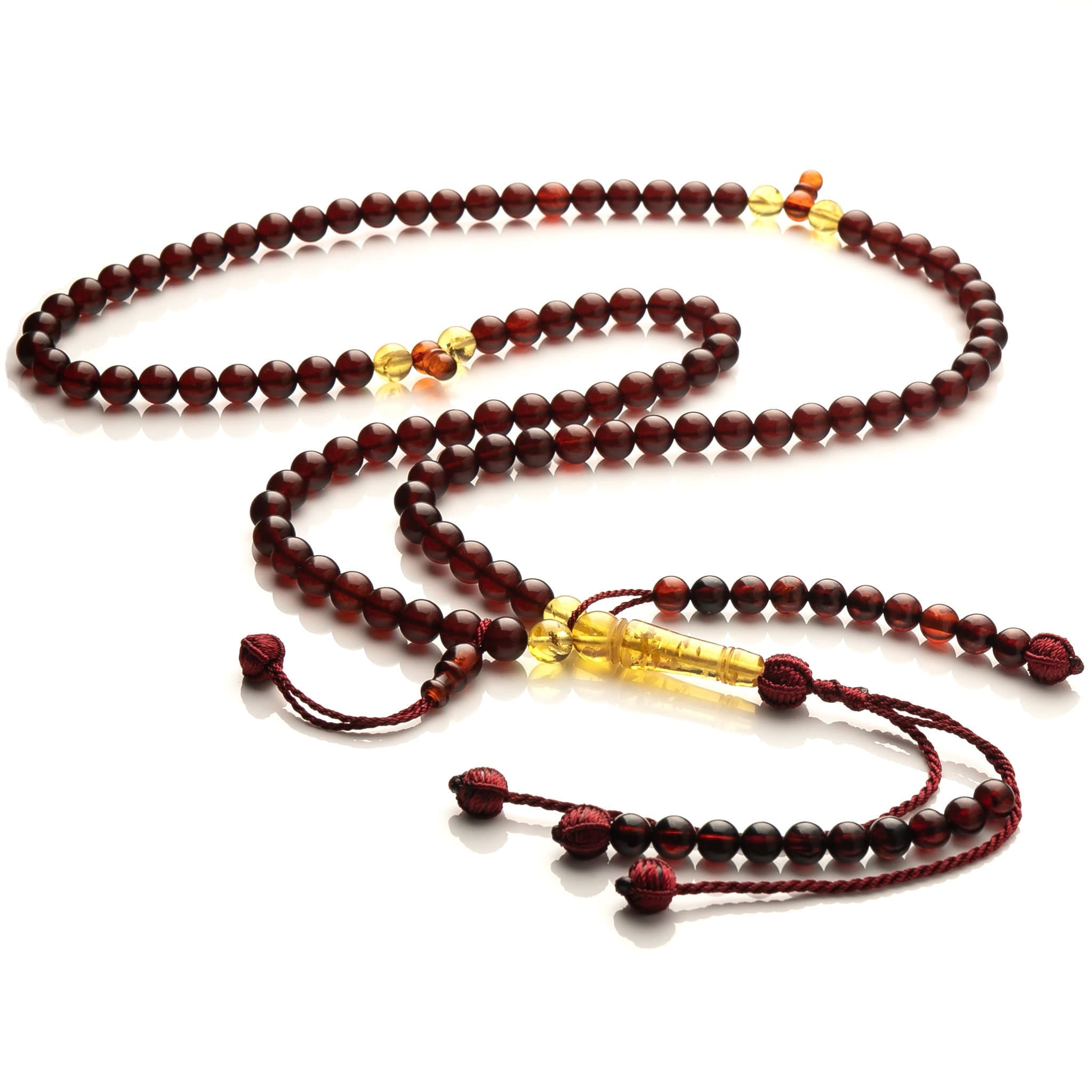 Unique! Amber Tasbeeh Tijani prayer beads misbaha 100 beads