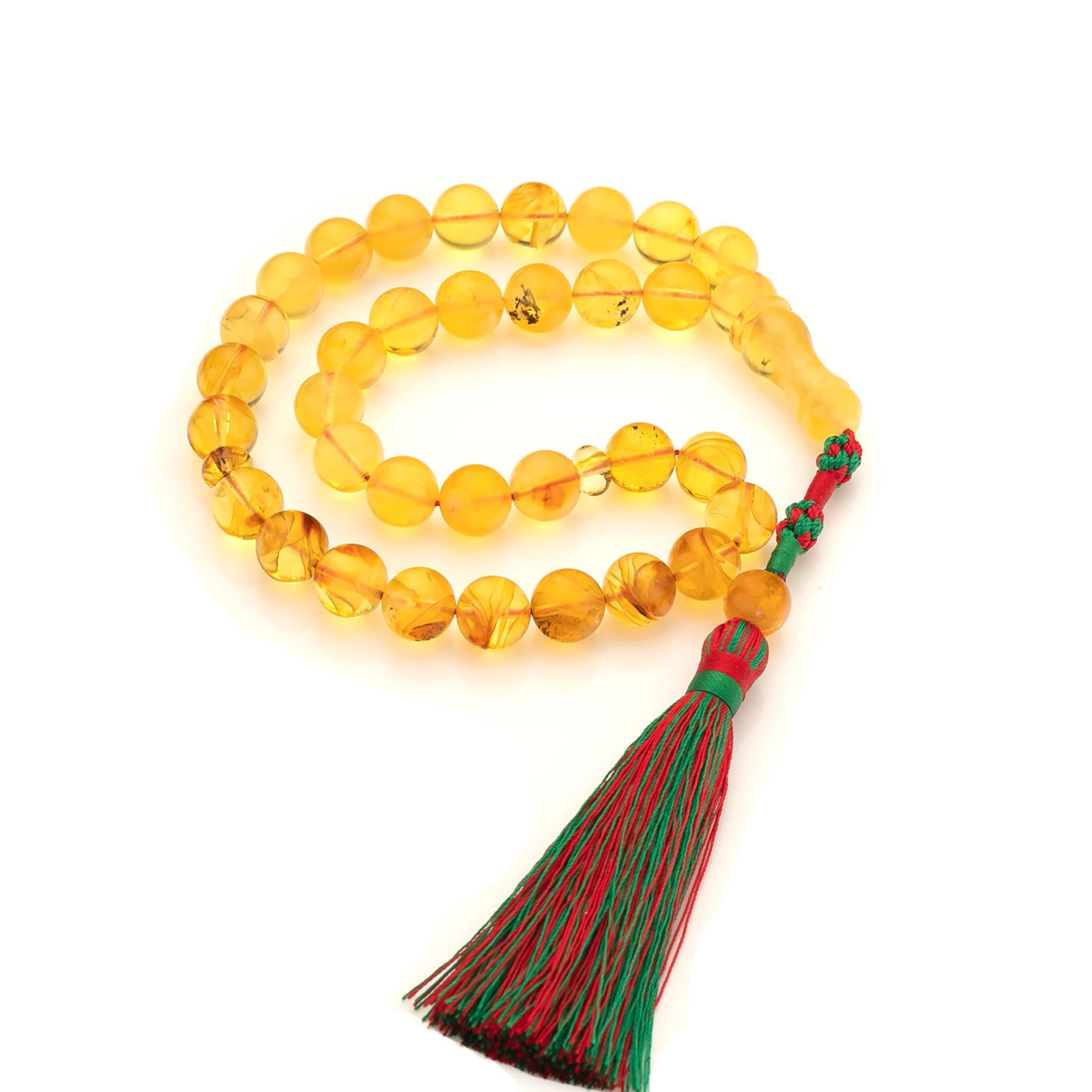 Genuine Baltic Amber Tasbih: Muslim Prayer Beads Rosary - image 5