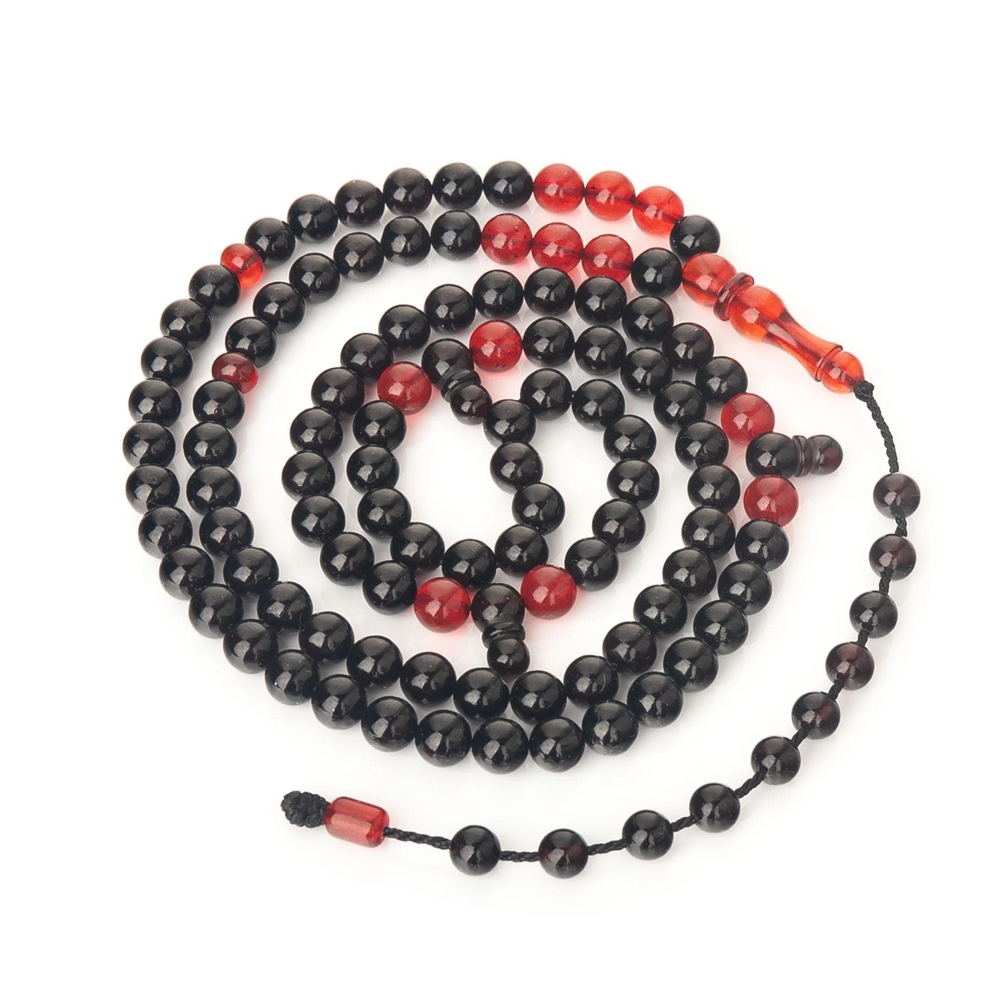 Baltic Amber Misbaha: 100 Islamic Prayer Beads with Leather Gift Box - image 5