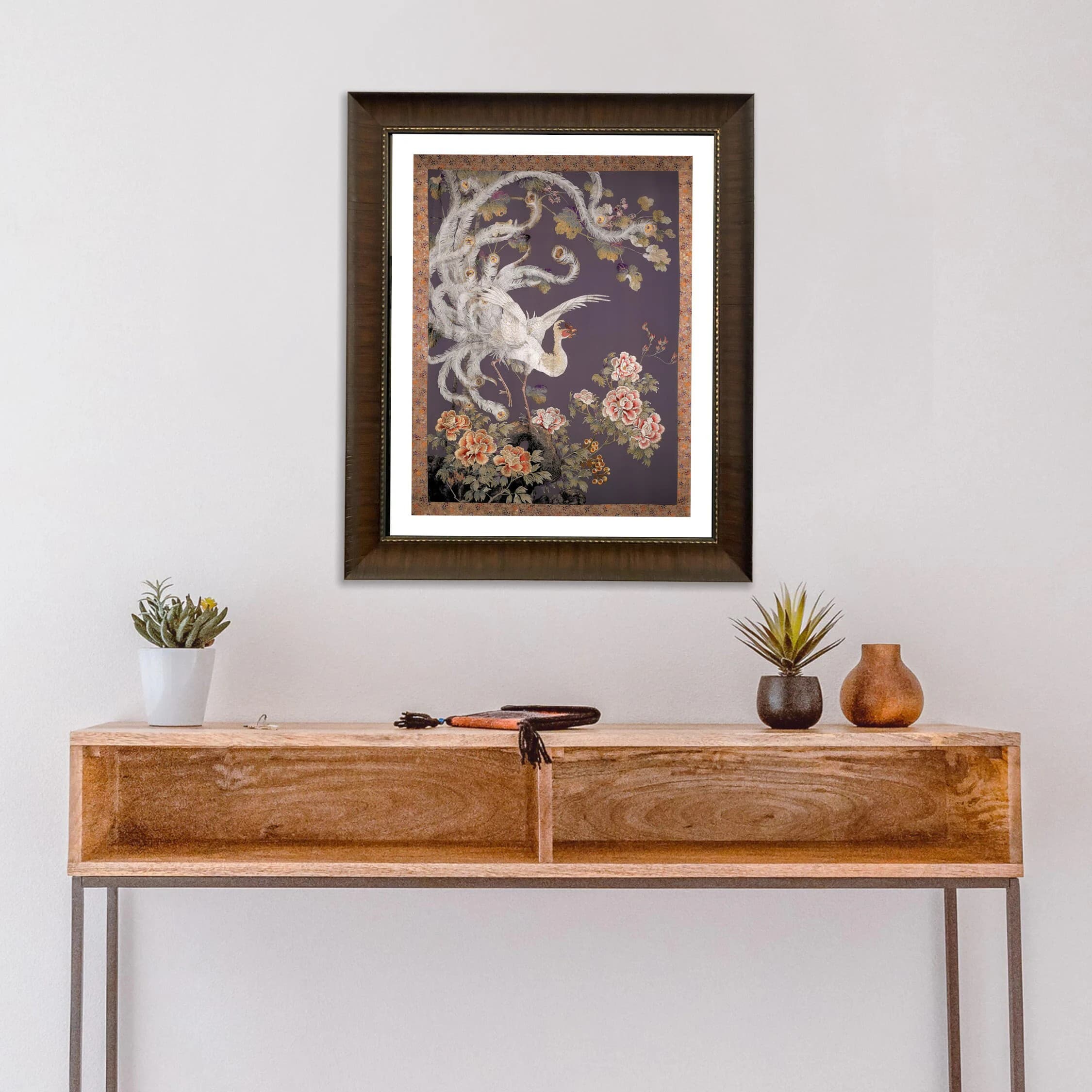 Phoenix, Japanese Art Print, Eclectic Wall Art, Art Print Japanese, Vintage Bird Art Print, Boho Wall Art, White Phoenix, Ho-o
