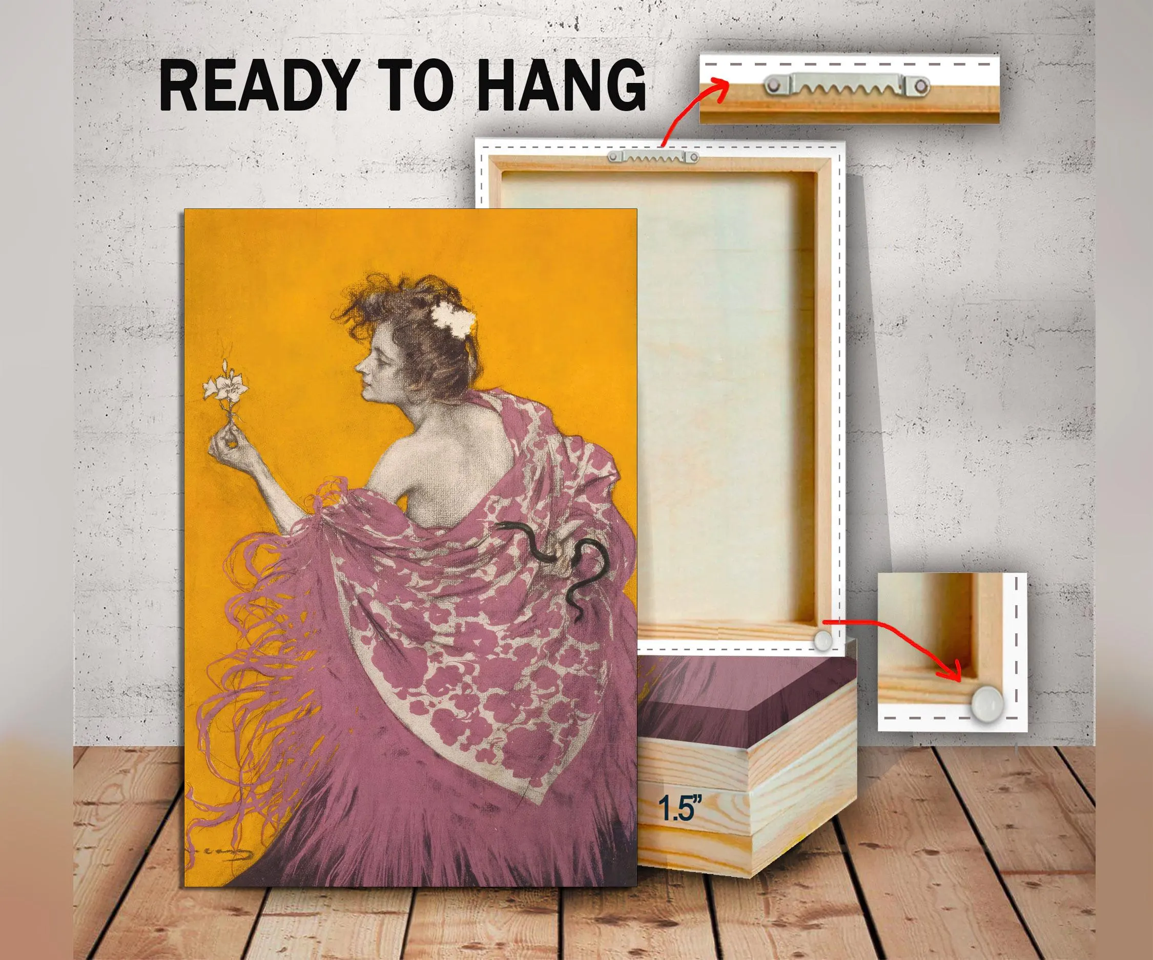 Ramon Casas 'Sífilis' Canvas Print – Spanish Fashion Wall Art - image 4