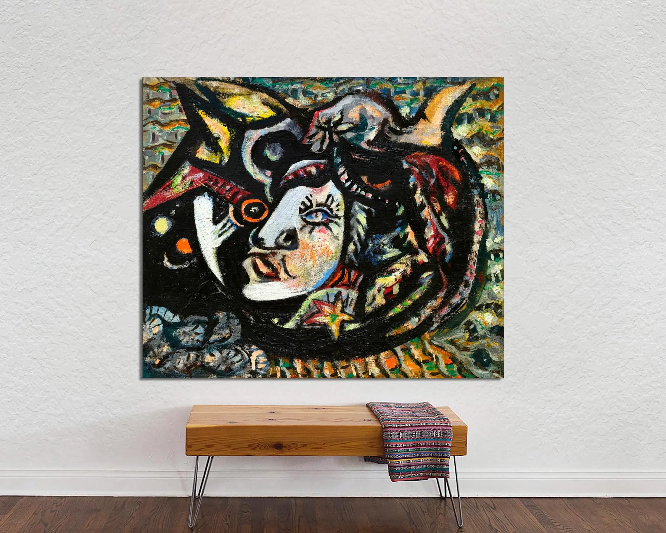 Jackson Pollock Vintage Exhibition Canvas Print, Abstract Art Ready to Hang
