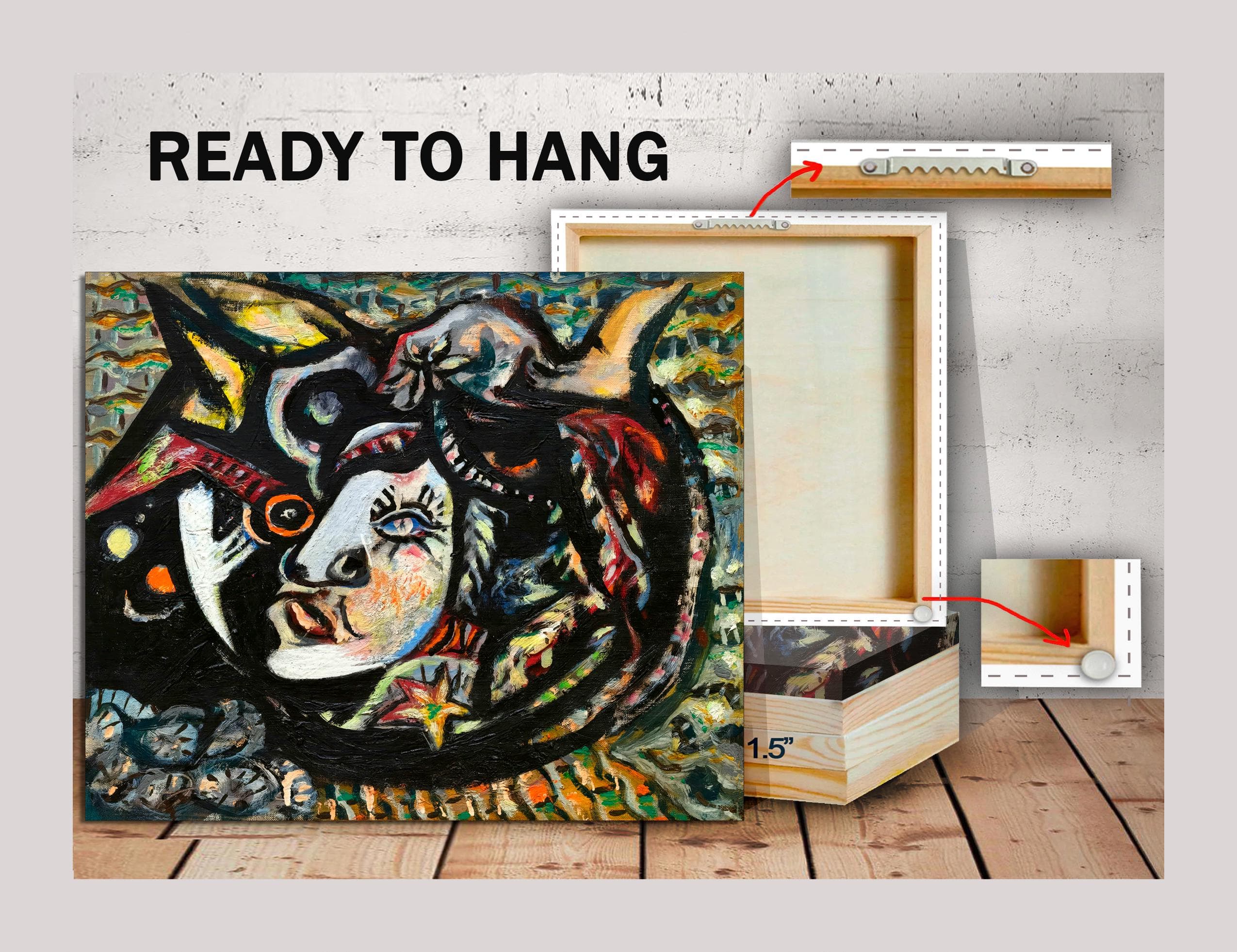 Jackson Pollock Vintage Exhibition Canvas Print, Abstract Art Ready to Hang - image 4
