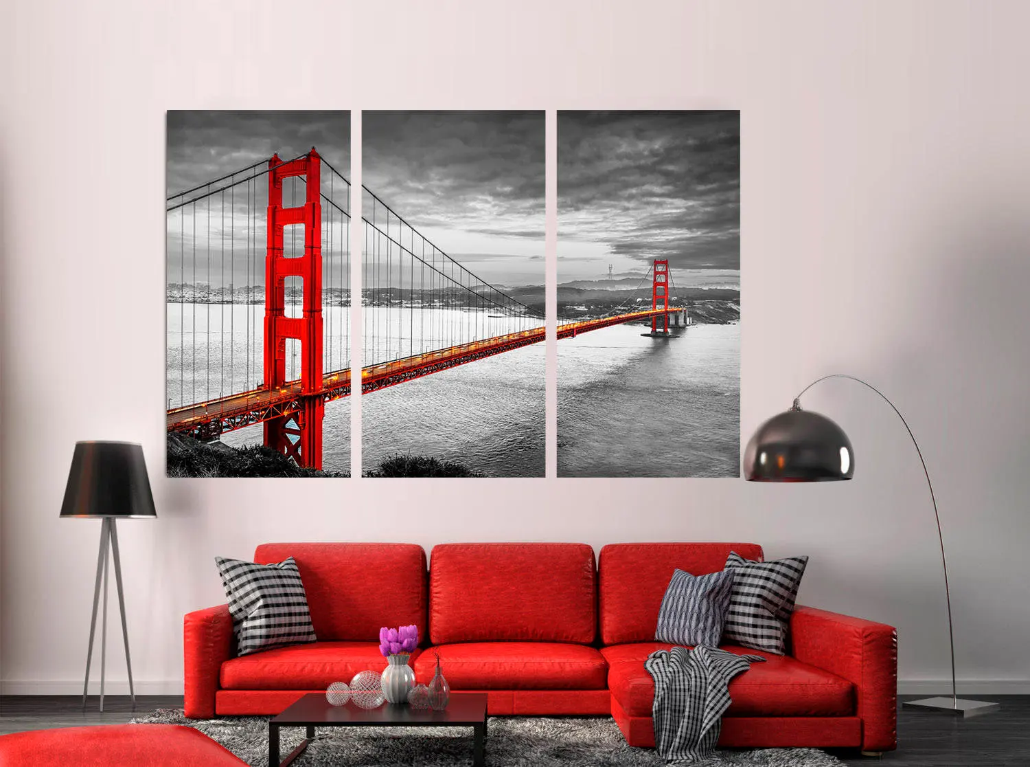 Golden Gate Bridge Canvas Print – Black and White San Francisco Wall Art - image 5