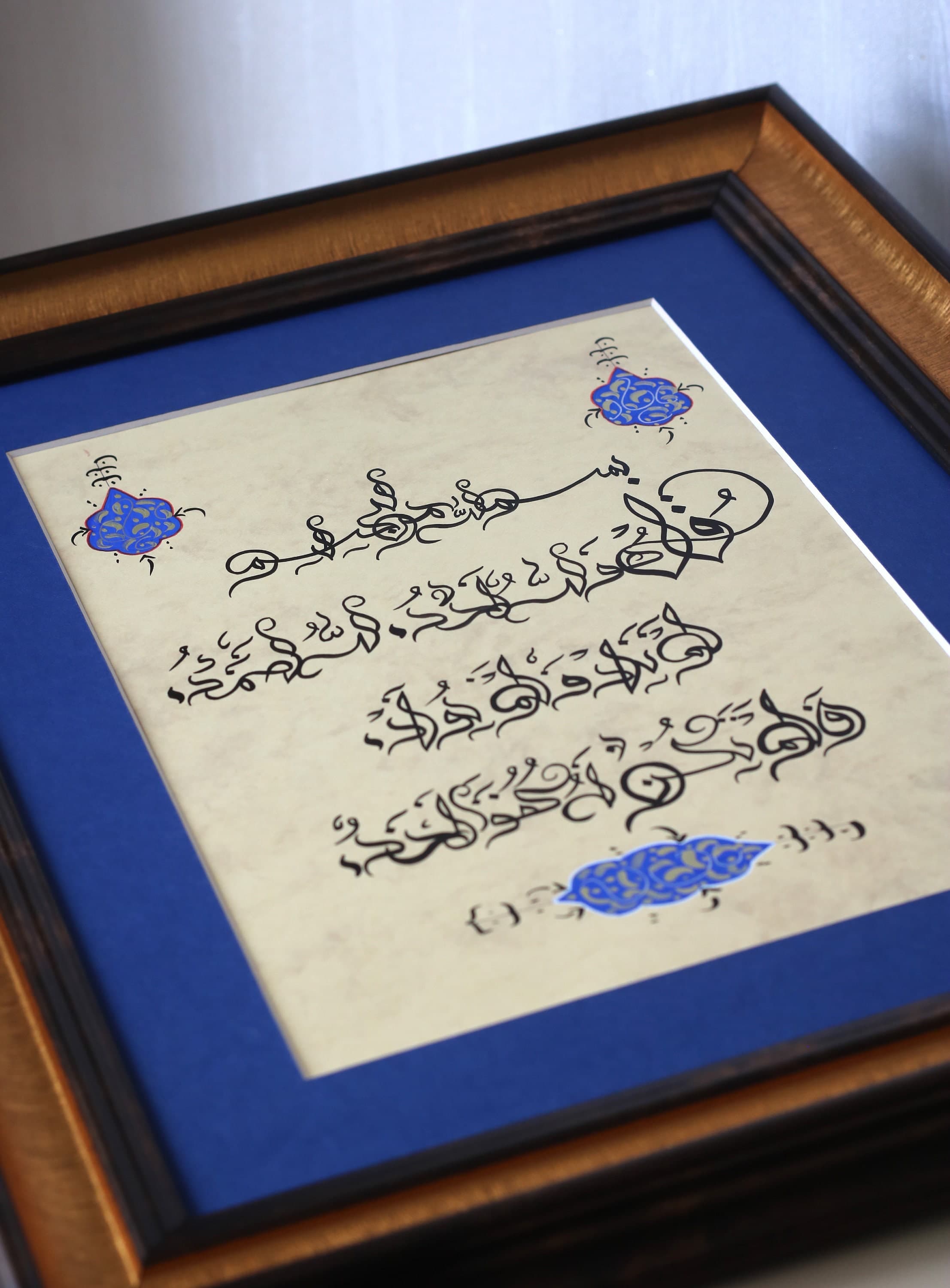Original Islamic Calligraphy Handmade Arabic Calligraphy Hand Painting Islamic Art Wall Art Wall Décor Surah Al Ikhlas (112)