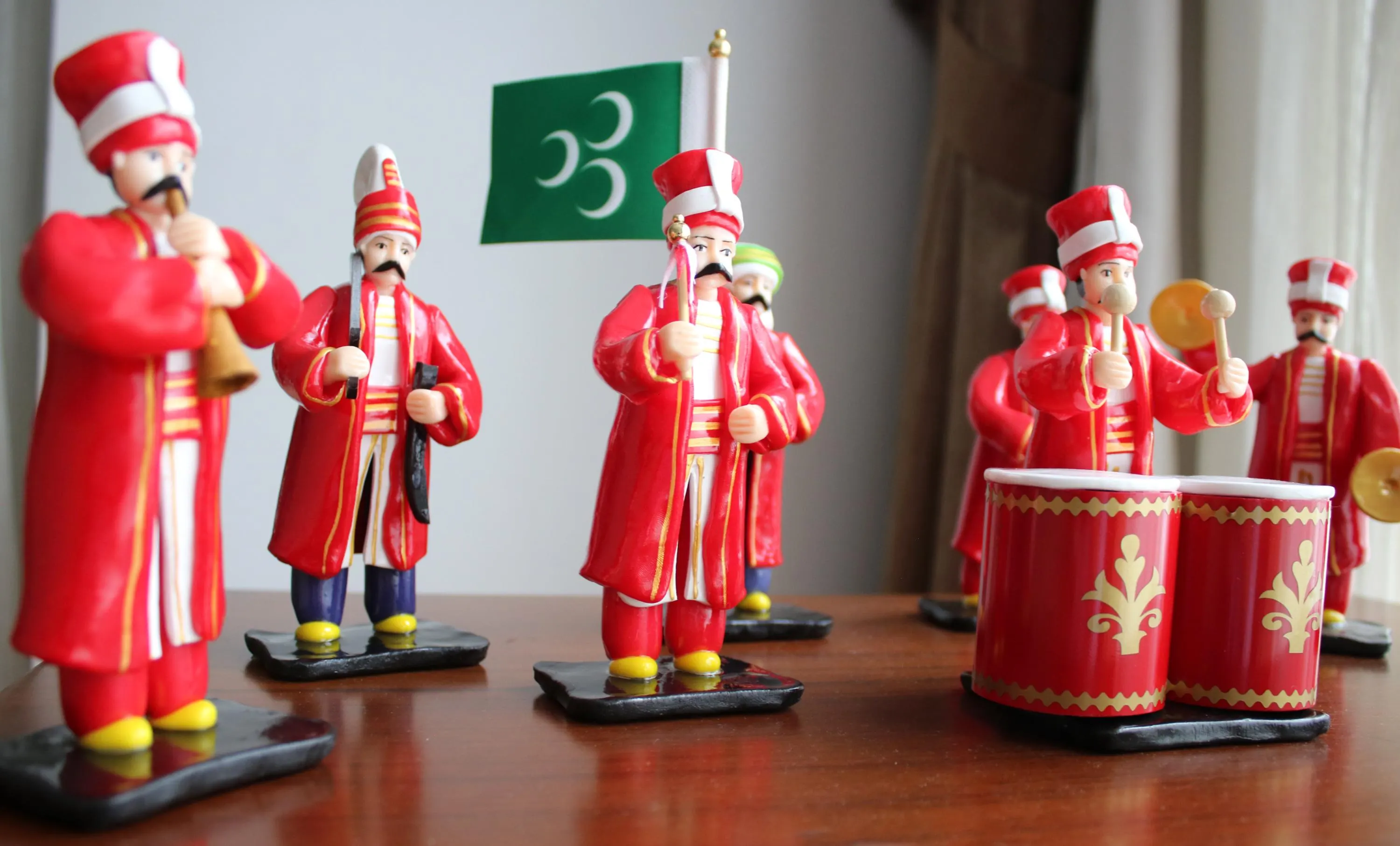 Handmade Original Ottoman Art Hardened Dough figurines Ottoman Figurines Ottoman Mahter Band Ottoman Mehteran Band Original Handmade Figurines Handgemachte Kunst Handgemachte Geschenk osmanlı Mehteran Takımı Ozel Tasarım Ozel Takım Special Design of Ottoman Traditional Art Best gift for Ottoman Lovers Ottoman Gift Ottoman Art Handmade Ottoman Art Mehteran Band Mehter Band Special gift of Ottoman Art Unique Set of Mehter Set of 8 Mehteran Music Band Mehter Takımı Hediyelik Set Islamic Art Gift