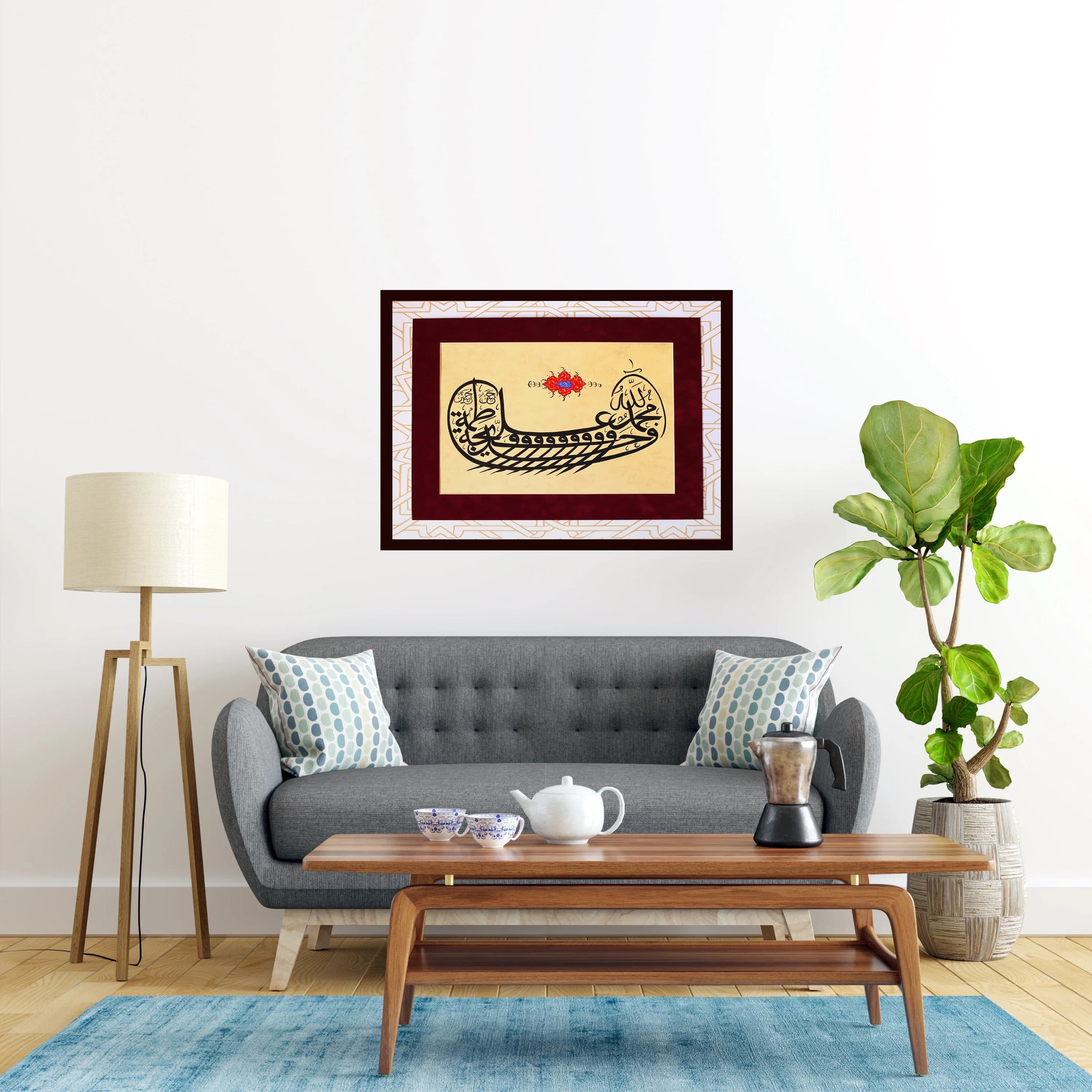 Original Islamic Handmade Calligraphy Arabic Calligraphy Ottoman Turkish Islamic Décor "Muhammad (SAV) and Ahl AL BAYT" A3 Handmade Original Traditional Islamic Calligraphy Art Modern Design RamadanMubarak Ramadan Karim Ramadan Gift for Muslims Premium Quality Best Muslim Gift of Islamic CalligraphyWall ArtHAndmade Collection Handmade Islamische Art Islamique Art Kalligrafieren