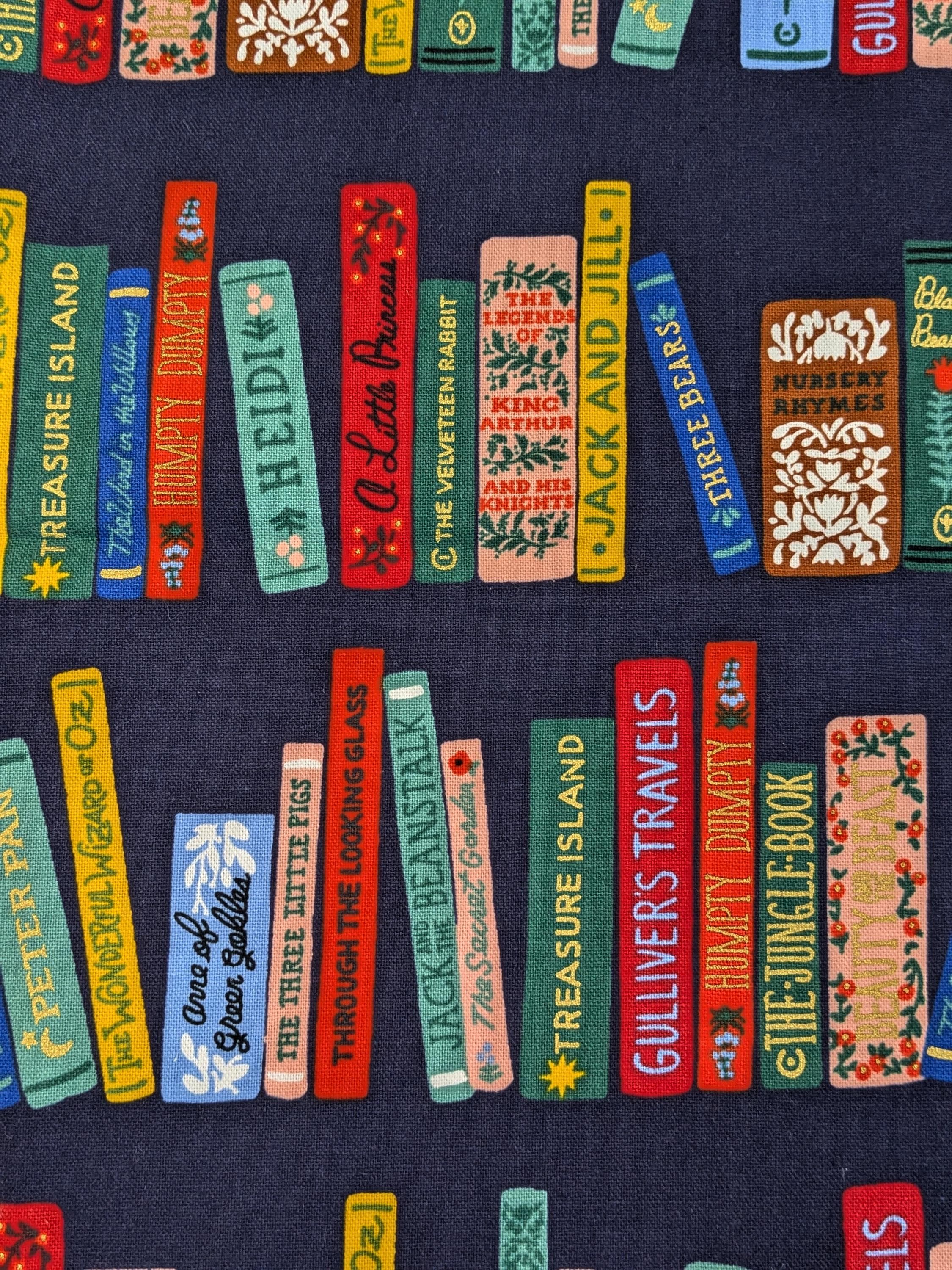 Rifle Paper Co. Book Print  Curio Collection Metallic Cotton Linen Canvas Fabric  last 27"X44"  - Rare - image 5