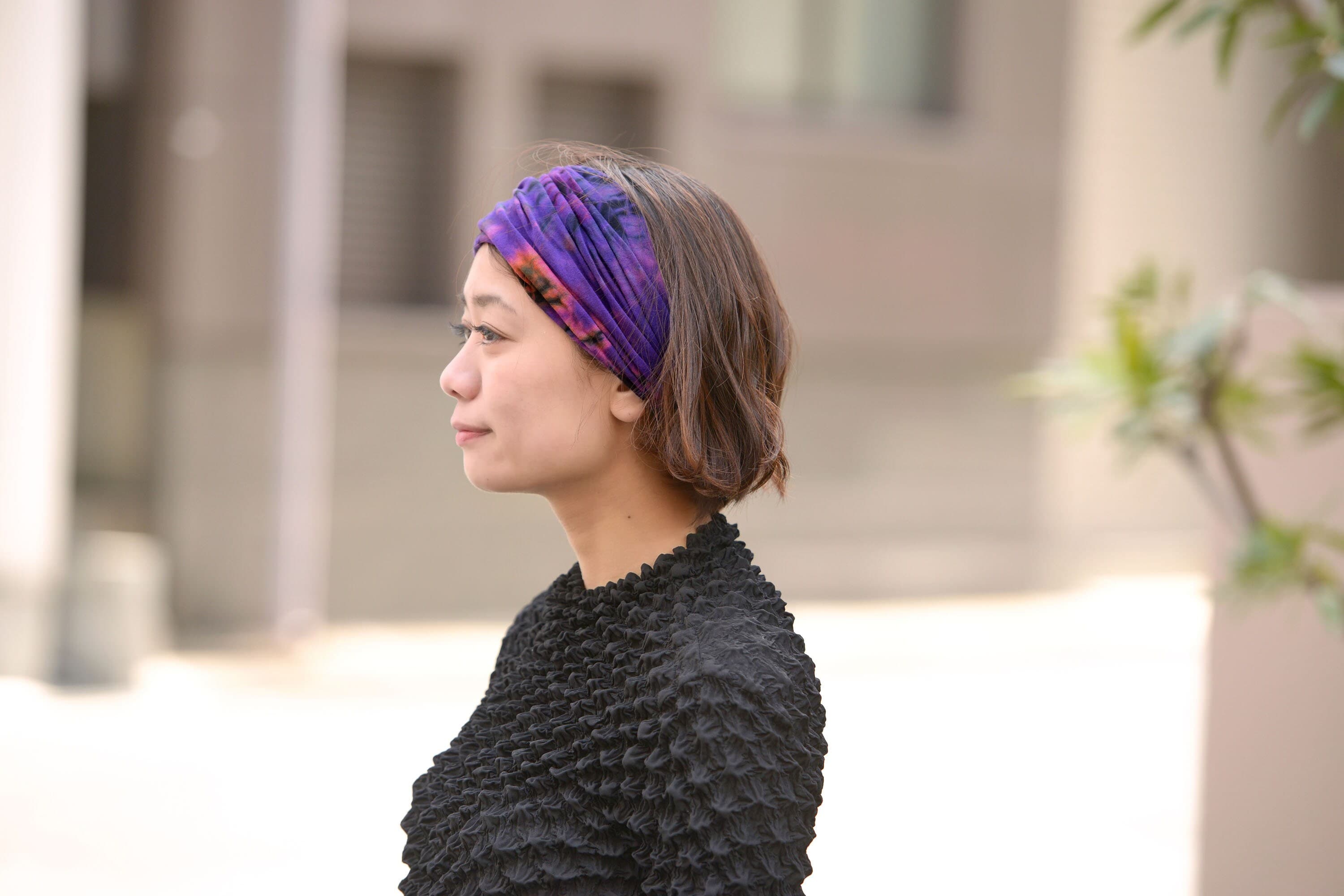 Hippy Bandana, 60s Headband, Retro Headband Hippie Costume, Tie Dye Headband, Yoga Headband, Womens, Mens Headband, Mens Bandana, Rave Wear - image 5