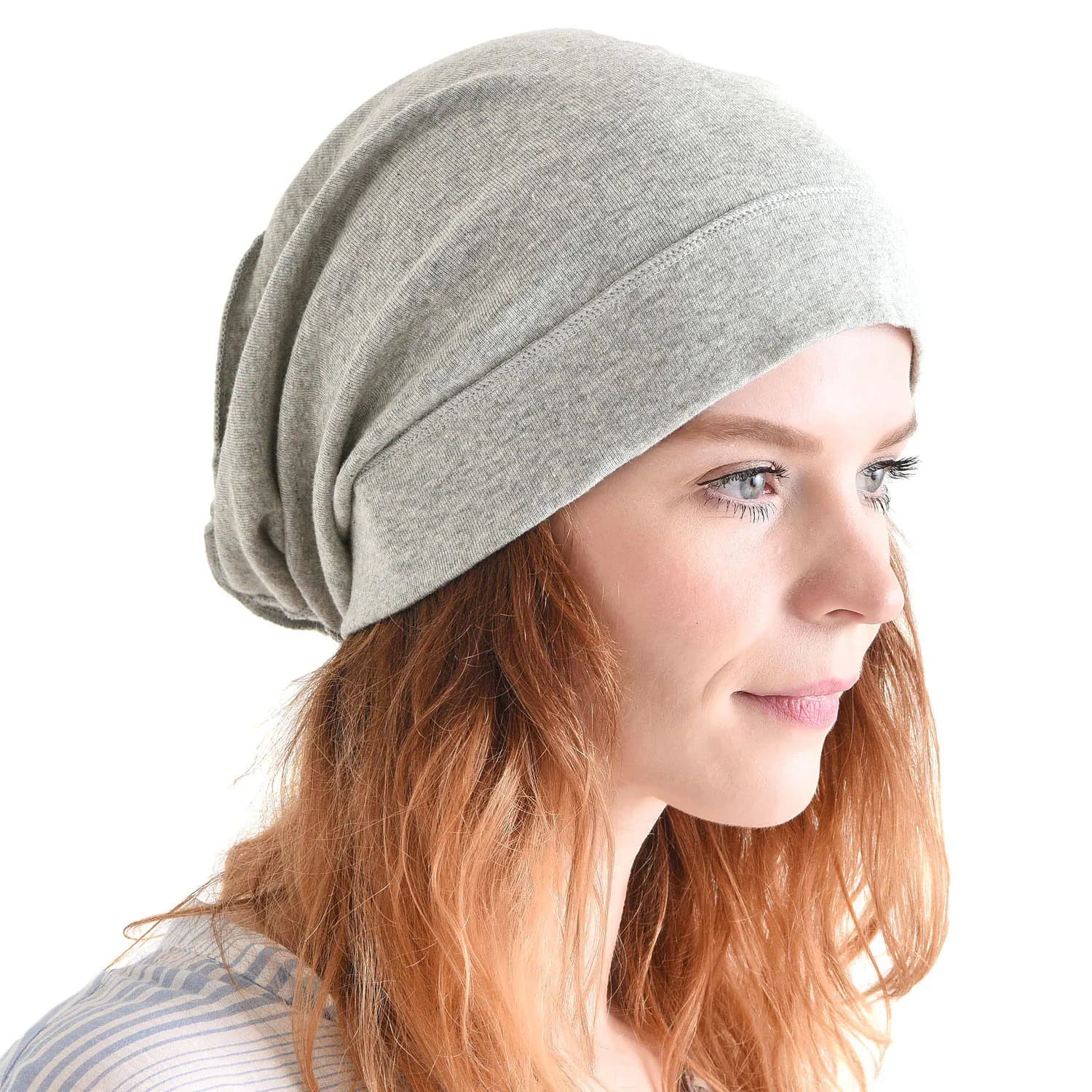 Chemo Headwear 100% Organic Cotton Slouchy Beanie, Soft Medical Hat for Sensitive Skin - image 4