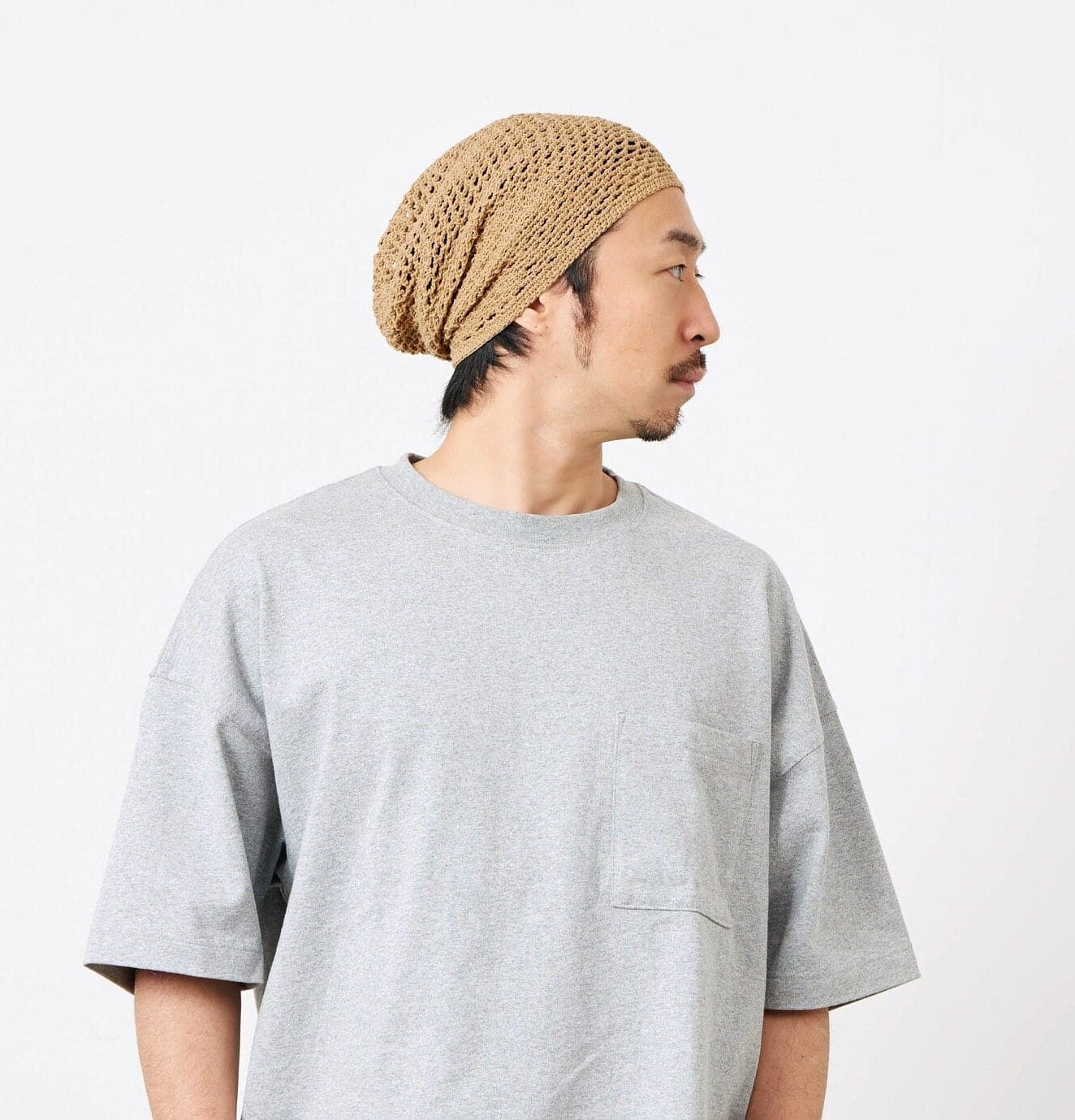Slouchy Summer Beanie for Men and Women, Mens Lightweight Summer Hat, Womens Cotton Mesh Slouch Beanie, Hand Made Knit Cap, All-Season - image 3