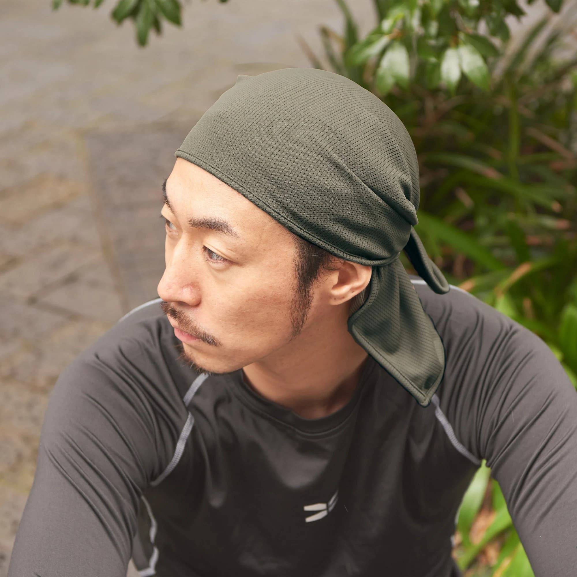Mesh Durag, Cooling Bandana, Breathable Quick Dry Active Wear, Durags for Men Women, Sweat Absorbing Gym Wrap Sports Headwrap Hand-Washable