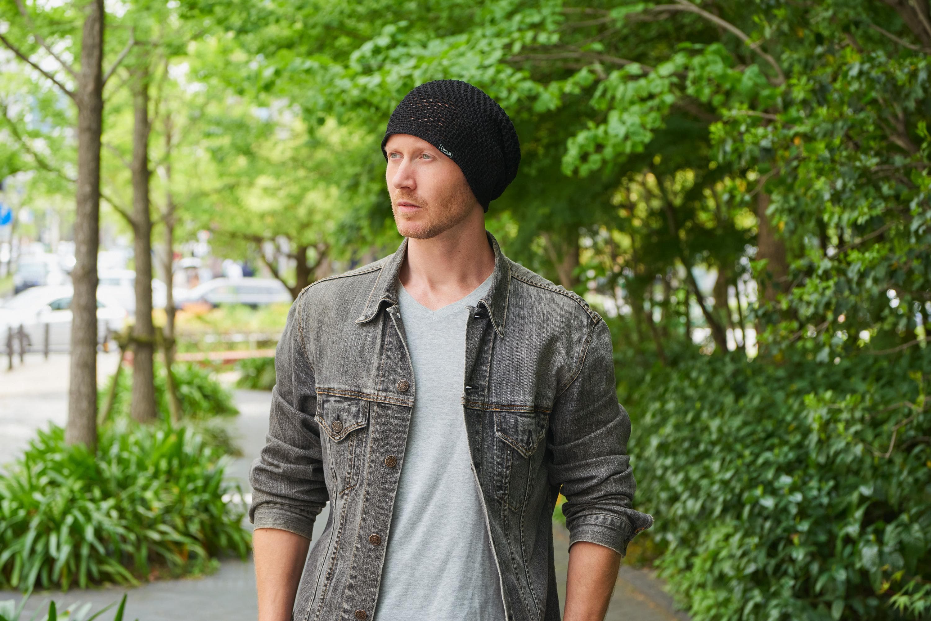 Slouchy Summer Beanie for Men and Women, Mens Lightweight Summer Hat, Womens Cotton Mesh Slouch Beanie, Hand Made Knit Cap, All-Season - image 2