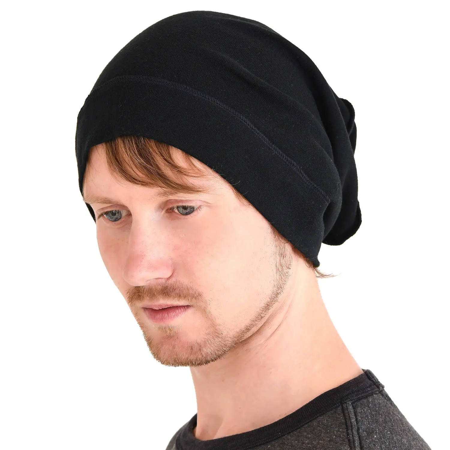 Chemo Headwear 100% Organic Cotton Slouchy Beanie, Soft Medical Hat for Sensitive Skin - image 5