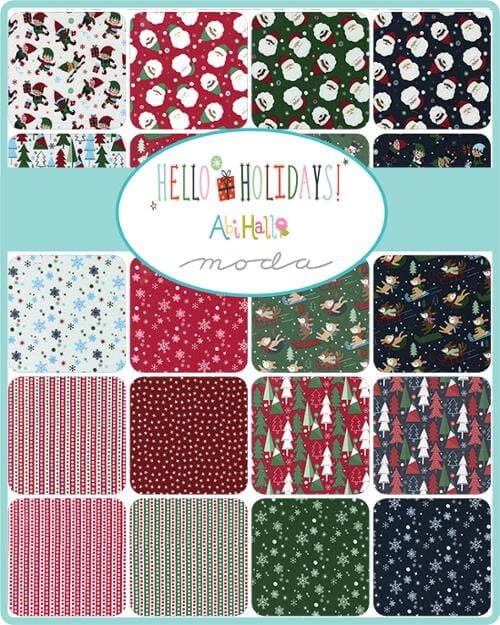 Hello Holidays - Half Yard Bundle (8 Curated Fabrics) by Abi Hall for Moda - image 3